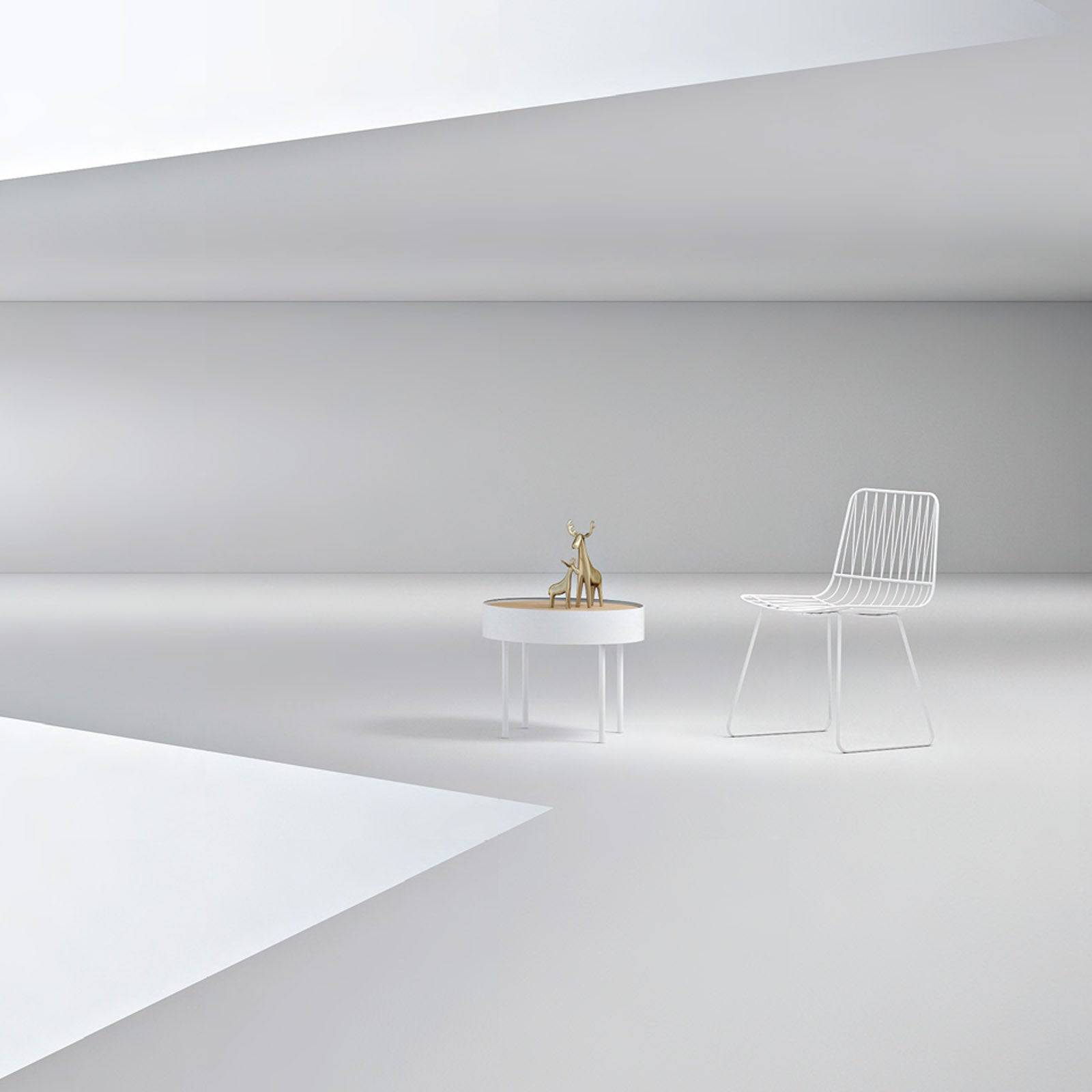 Side Table With Wood Top Gt-381-N - Side Tables - ebarza Furniture UAE | Shop Modern Furniture in Abu Dhabi & Dubai - مفروشات ايبازرا في الامارات | تسوق اثاث عصري وديكورات مميزة في دبي وابوظبي