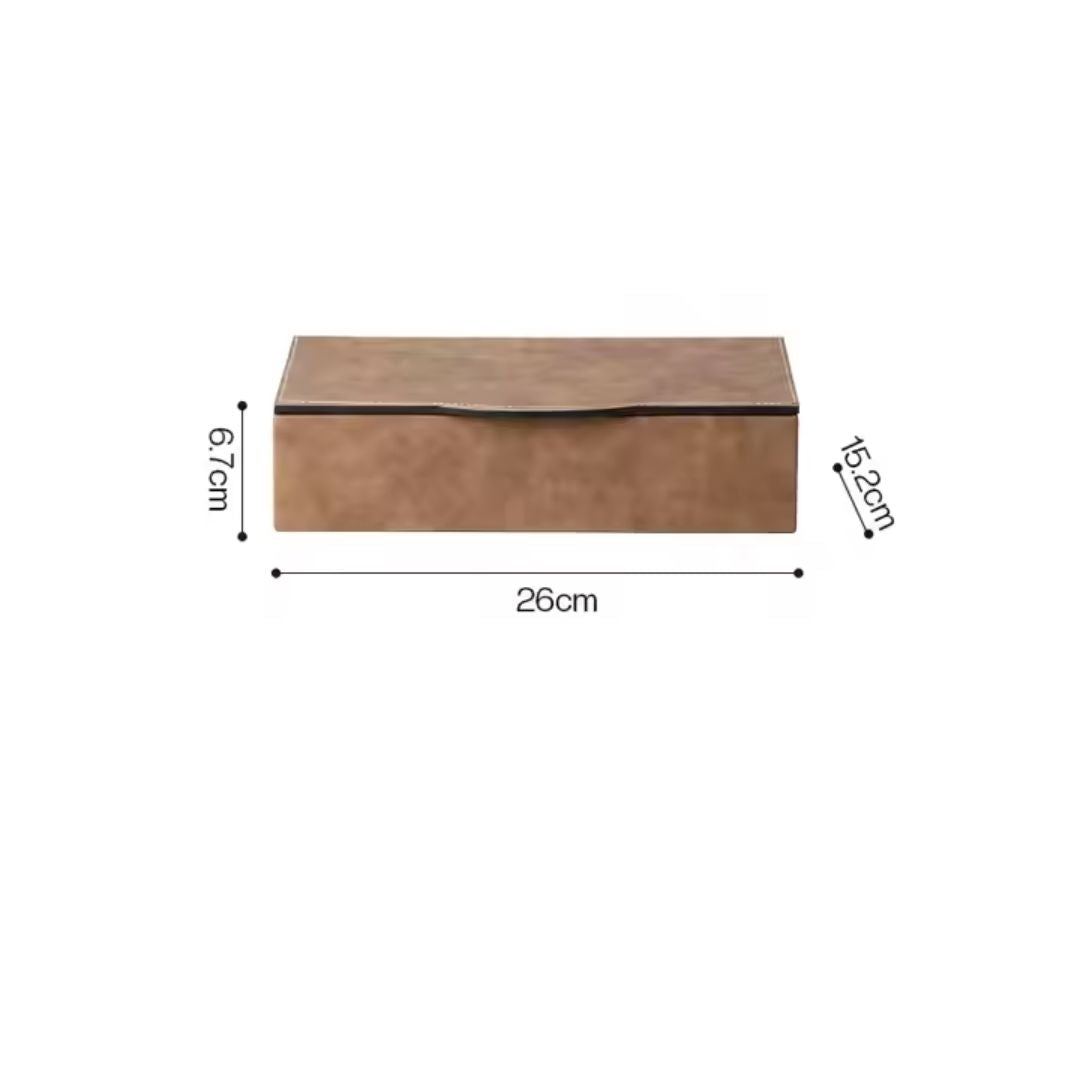 Simple Square Box Coffee-B FB-PG24005B - Decorative Boxes - ebarza Furniture UAE | Shop Modern Furniture in Abu Dhabi & Dubai - مفروشات ايبازرا في الامارات | تسوق اثاث عصري وديكورات مميزة في دبي وابوظبي