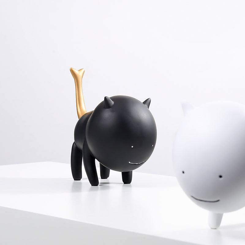 Simulation Cat Black Fc-Sz22008B - Home Decor Figurines - ebarza Furniture UAE | Shop Modern Furniture in Abu Dhabi & Dubai - مفروشات ايبازرا في الامارات | تسوق اثاث عصري وديكورات مميزة في دبي وابوظبي