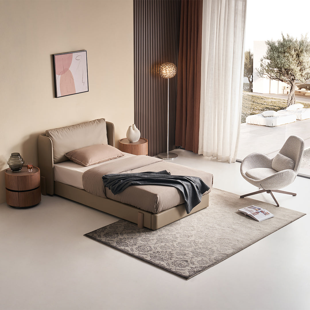 Single Size Bed B030 - Single - Bedsteads - ebarza Furniture UAE | Shop Modern Furniture in Abu Dhabi & Dubai - مفروشات ايبازرا في الامارات | تسوق اثاث عصري وديكورات مميزة في دبي وابوظبي