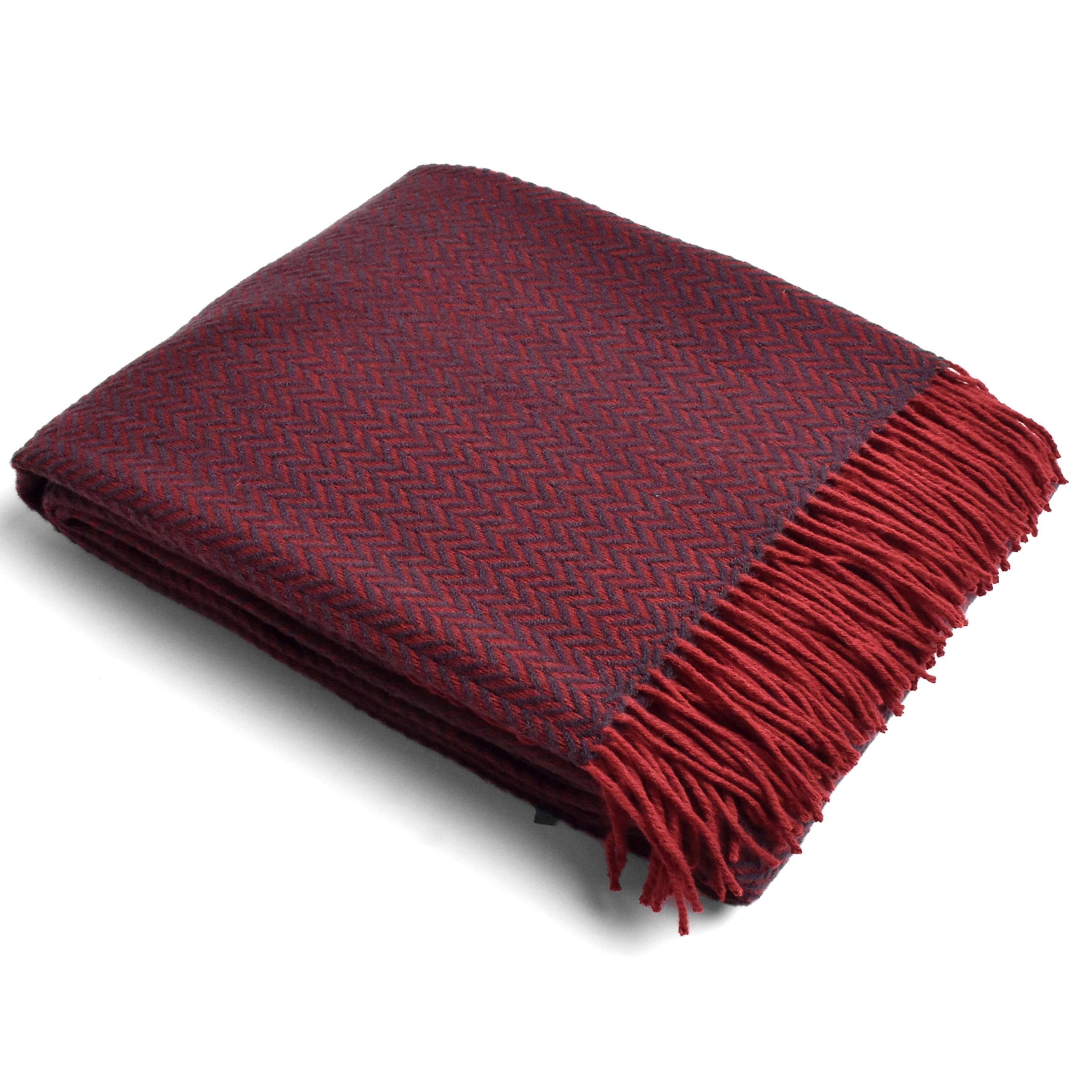 Skje Venusian Two-Color Interwoven Blanket Etb-004 - Blankets - ebarza Furniture UAE | Shop Modern Furniture in Abu Dhabi & Dubai - مفروشات ايبازرا في الامارات | تسوق اثاث عصري وديكورات مميزة في دبي وابوظبي