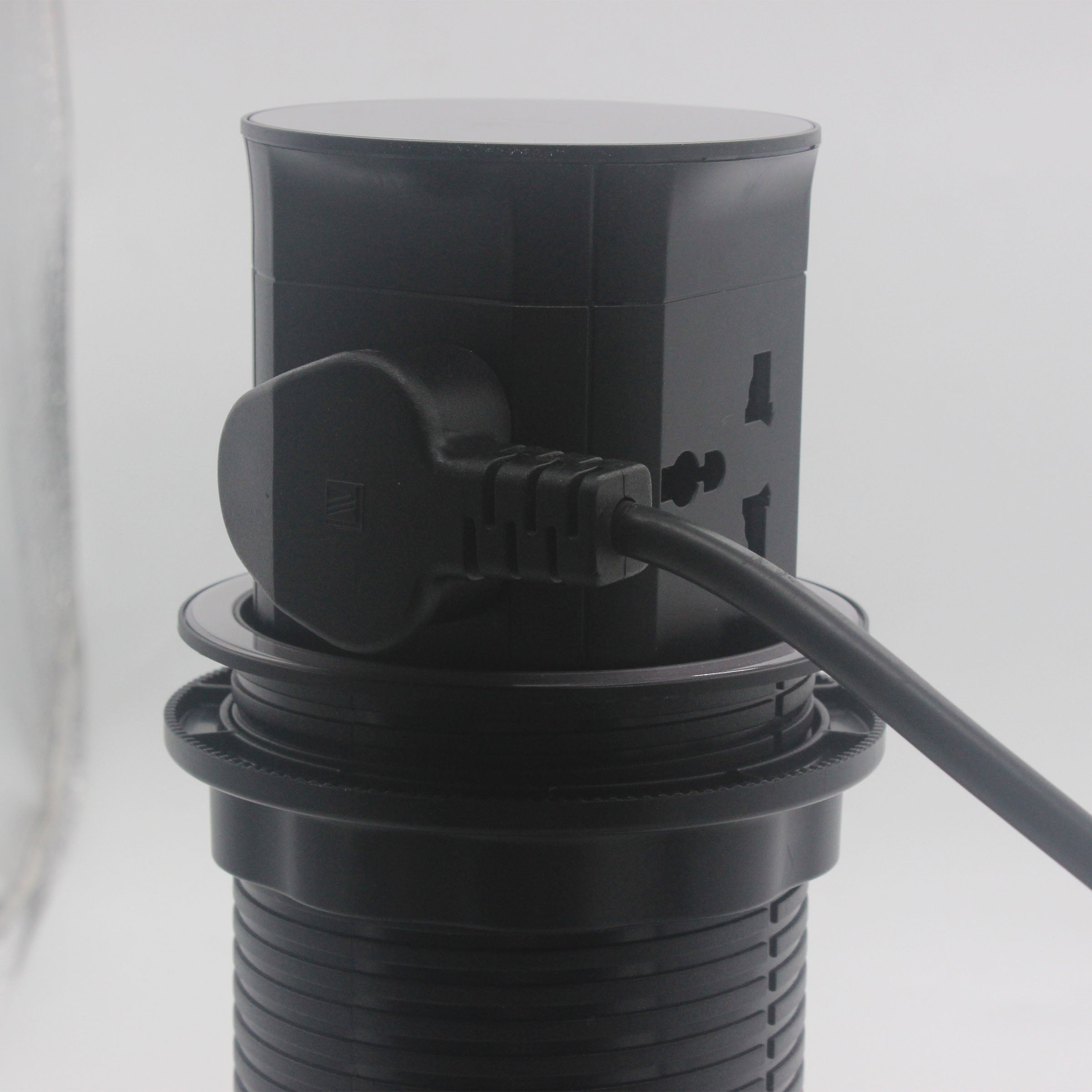 Small Tempered Glass Pop Up Socket JXB-016 - Smart Sockets - ebarza Furniture UAE | Shop Modern Furniture in Abu Dhabi & Dubai - مفروشات ايبازرا في الامارات | تسوق اثاث عصري وديكورات مميزة في دبي وابوظبي