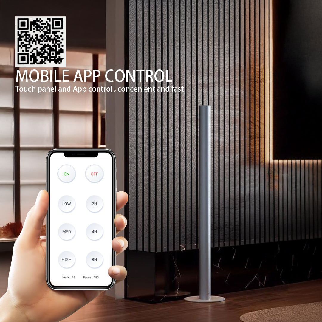 Smart Aroma Diffuser by ebarza, BEACON MLK-1201, with sleek design, suitable for 300m³ space, part of smart diffuser range.