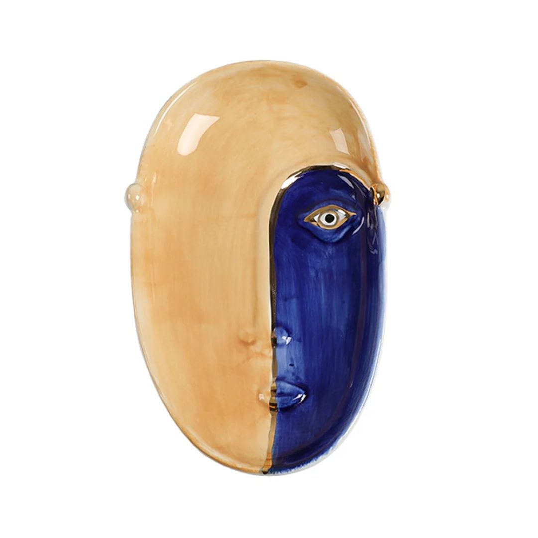 Smart Eye Abstract Plate With Portrait Detail -B FD-D24052B - Plates - ebarza Furniture UAE | Shop Modern Furniture in Abu Dhabi & Dubai - مفروشات ايبازرا في الامارات | تسوق اثاث عصري وديكورات مميزة في دبي وابوظبي