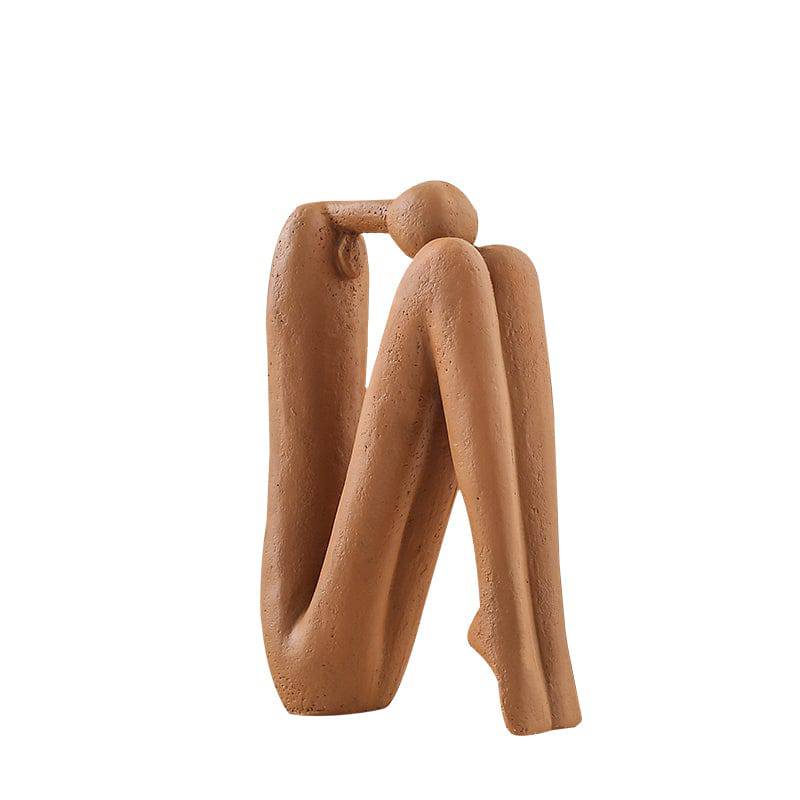 Soft Man Ornament Beige Fc-Sz2190A - Home Decor Figurines - ebarza Furniture UAE | Shop Modern Furniture in Abu Dhabi & Dubai - مفروشات ايبازرا في الامارات | تسوق اثاث عصري وديكورات مميزة في دبي وابوظبي
