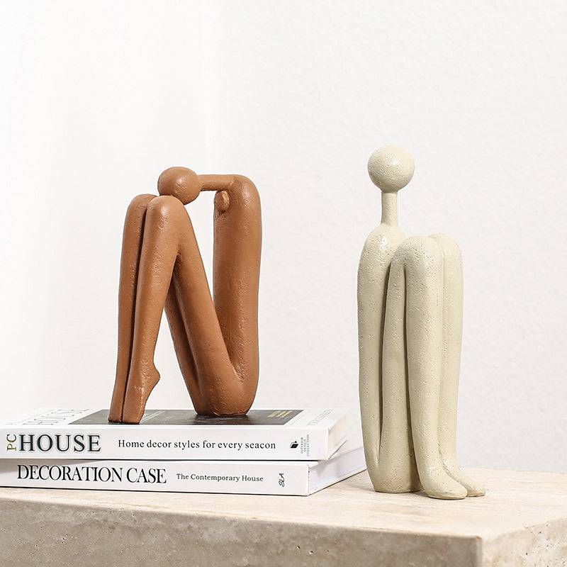 Soft Man Ornament Beige Fc-Sz2190A - Home Decor Figurines - ebarza Furniture UAE | Shop Modern Furniture in Abu Dhabi & Dubai - مفروشات ايبازرا في الامارات | تسوق اثاث عصري وديكورات مميزة في دبي وابوظبي