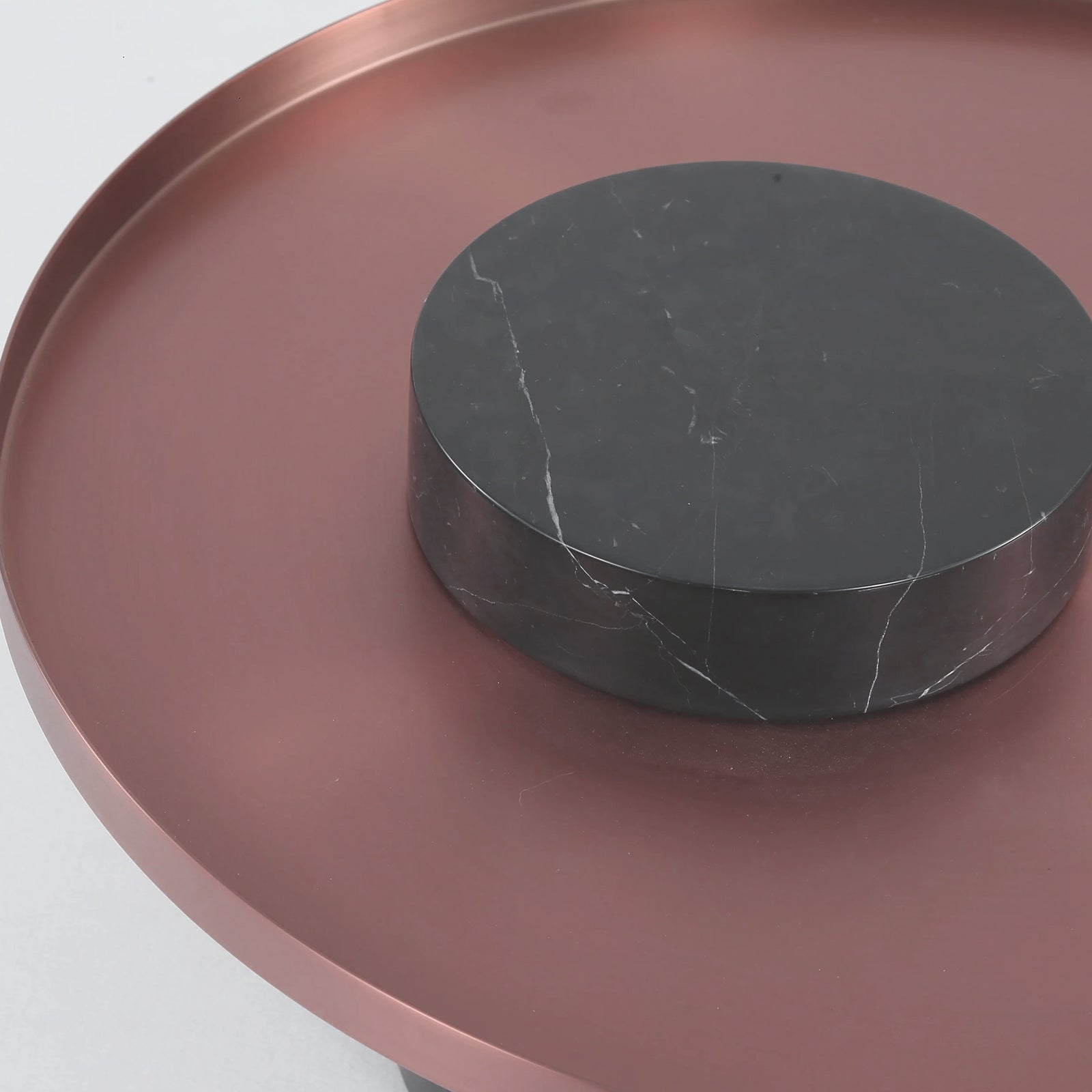 Solid Black Marble Side Table St8699-70 - Side Tables - ebarza Furniture UAE | Shop Modern Furniture in Abu Dhabi & Dubai - مفروشات ايبازرا في الامارات | تسوق اثاث عصري وديكورات مميزة في دبي وابوظبي