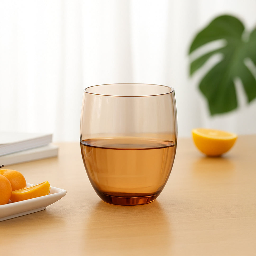 Solid Brown Tumbler - B24162F - Drinkware - ebarza Furniture UAE | Shop Modern Furniture in Abu Dhabi & Dubai - مفروشات ايبازرا في الامارات | تسوق اثاث عصري وديكورات مميزة في دبي وابوظبي