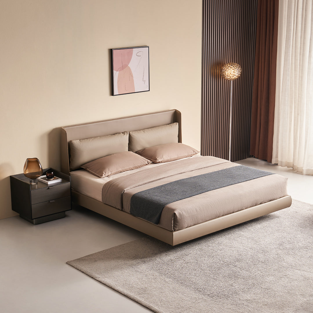 Queen Size Bed B030 - Queen - Bedsteads - ebarza Furniture UAE | Shop Modern Furniture in Abu Dhabi & Dubai - مفروشات ايبازرا في الامارات | تسوق اثاث عصري وديكورات مميزة في دبي وابوظبي