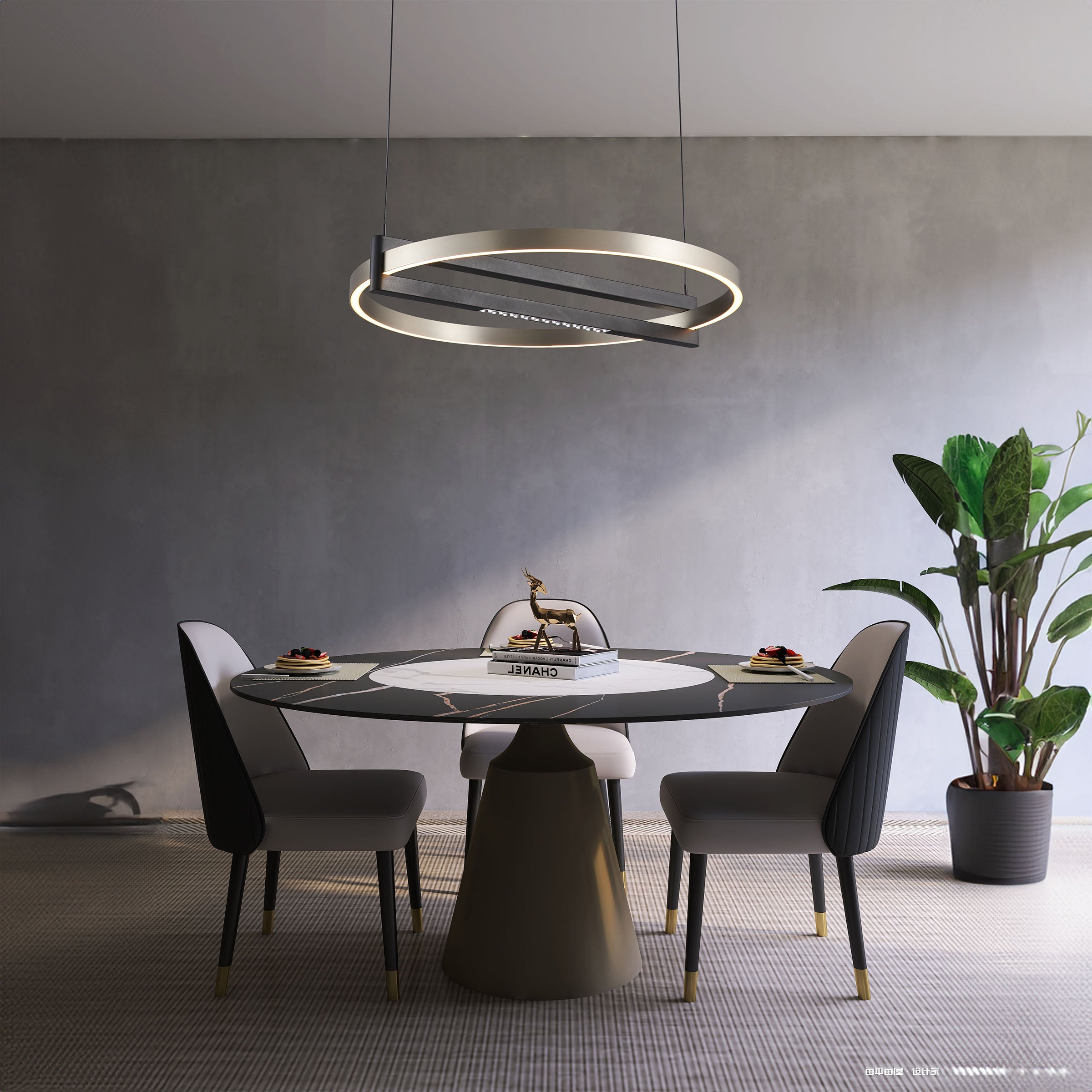 Sparkling Geometric Pendant Lamp MK5903PA-001-01 - Pendant Lamps - ebarza Furniture UAE | Shop Modern Furniture in Abu Dhabi & Dubai - مفروشات ايبازرا في الامارات | تسوق اثاث عصري وديكورات مميزة في دبي وابوظبي