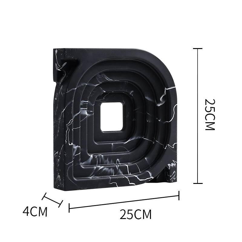 Square And Round Corner Ornaments Black Fc-Sz21105A - Home Decor Figurines - ebarza Furniture UAE | Shop Modern Furniture in Abu Dhabi & Dubai - مفروشات ايبازرا في الامارات | تسوق اثاث عصري وديكورات مميزة في دبي وابوظبي