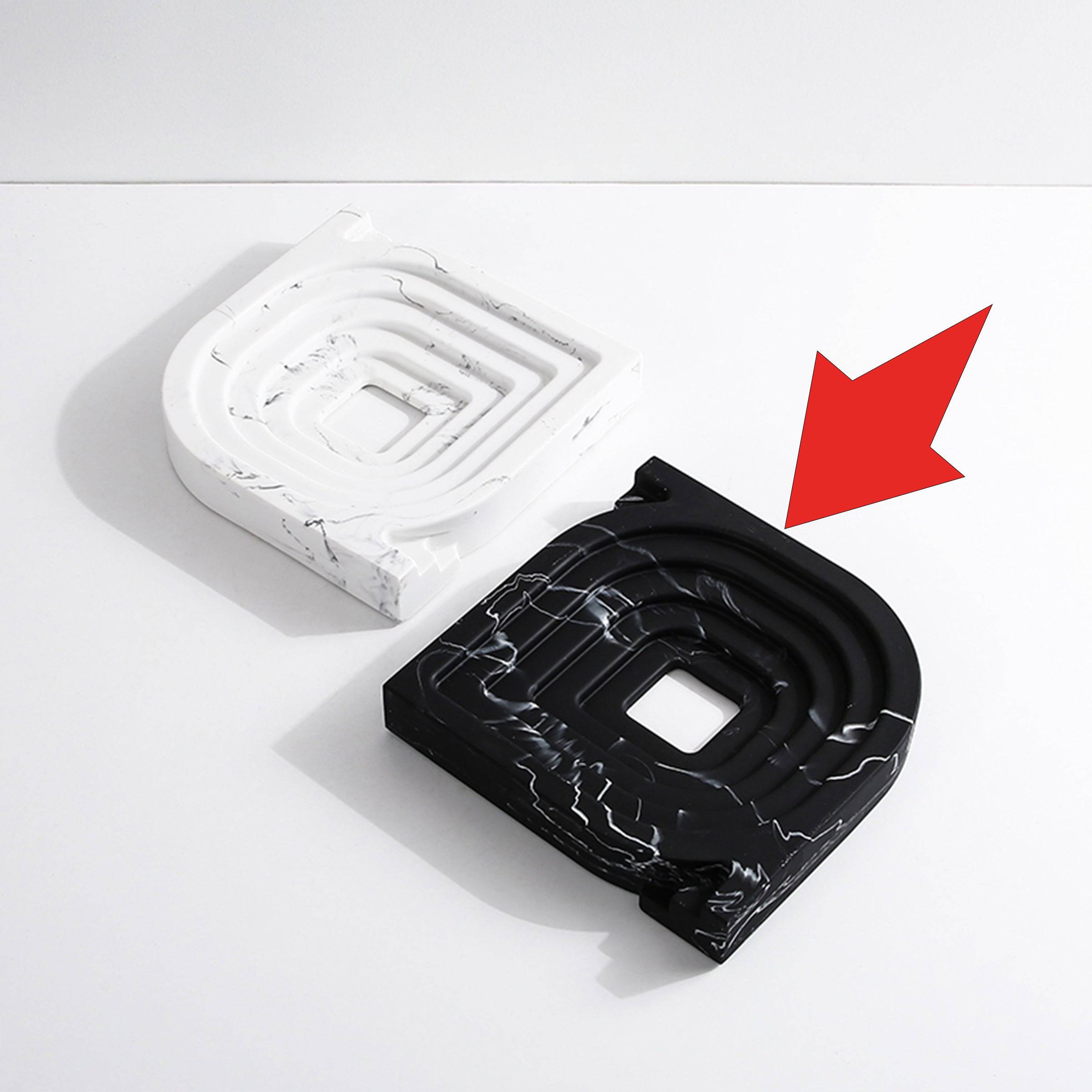 Square And Round Corner Ornaments Black Fc-Sz21105A - Home Decor Figurines - ebarza Furniture UAE | Shop Modern Furniture in Abu Dhabi & Dubai - مفروشات ايبازرا في الامارات | تسوق اثاث عصري وديكورات مميزة في دبي وابوظبي