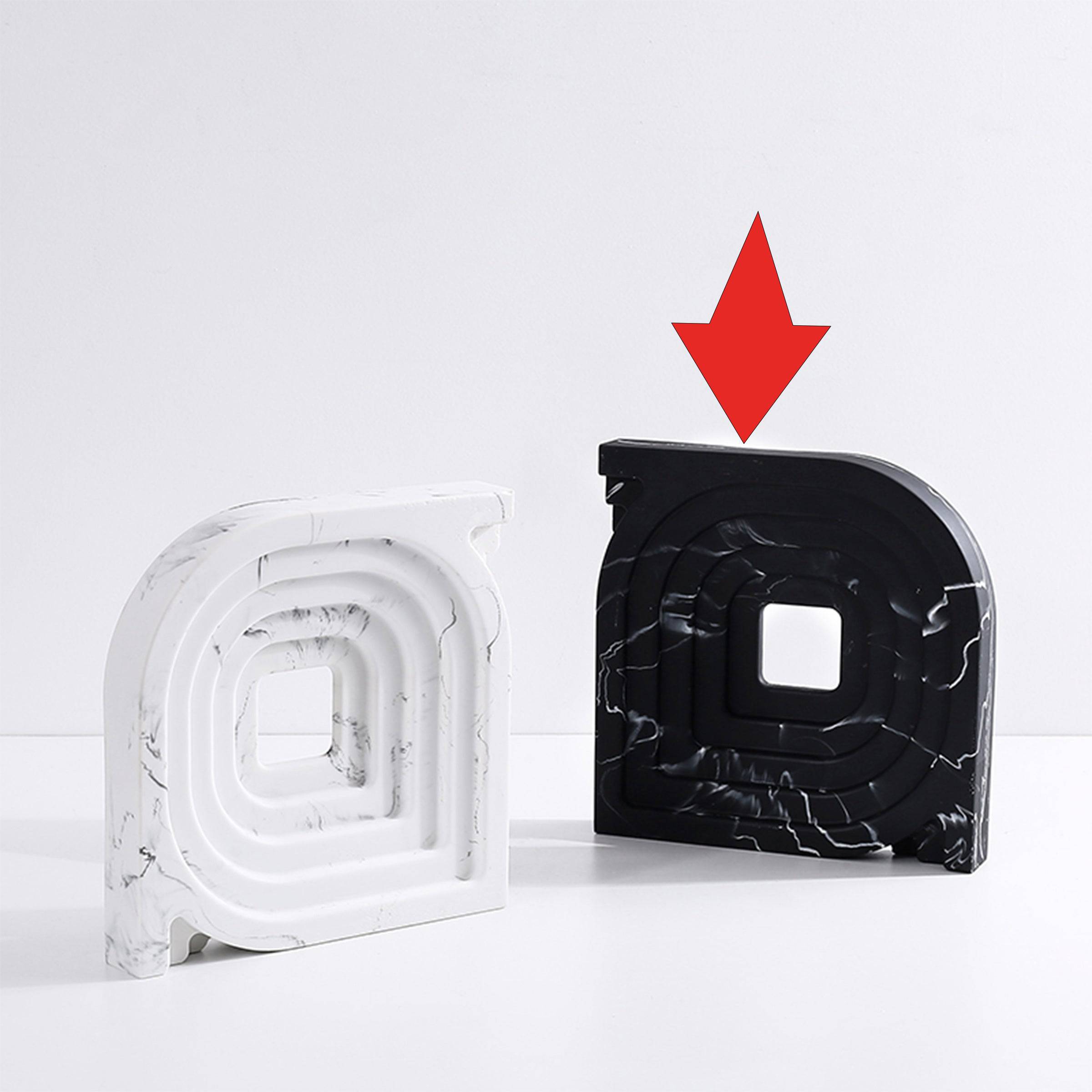 Square And Round Corner Ornaments Black Fc-Sz21105A - Home Decor Figurines - ebarza Furniture UAE | Shop Modern Furniture in Abu Dhabi & Dubai - مفروشات ايبازرا في الامارات | تسوق اثاث عصري وديكورات مميزة في دبي وابوظبي