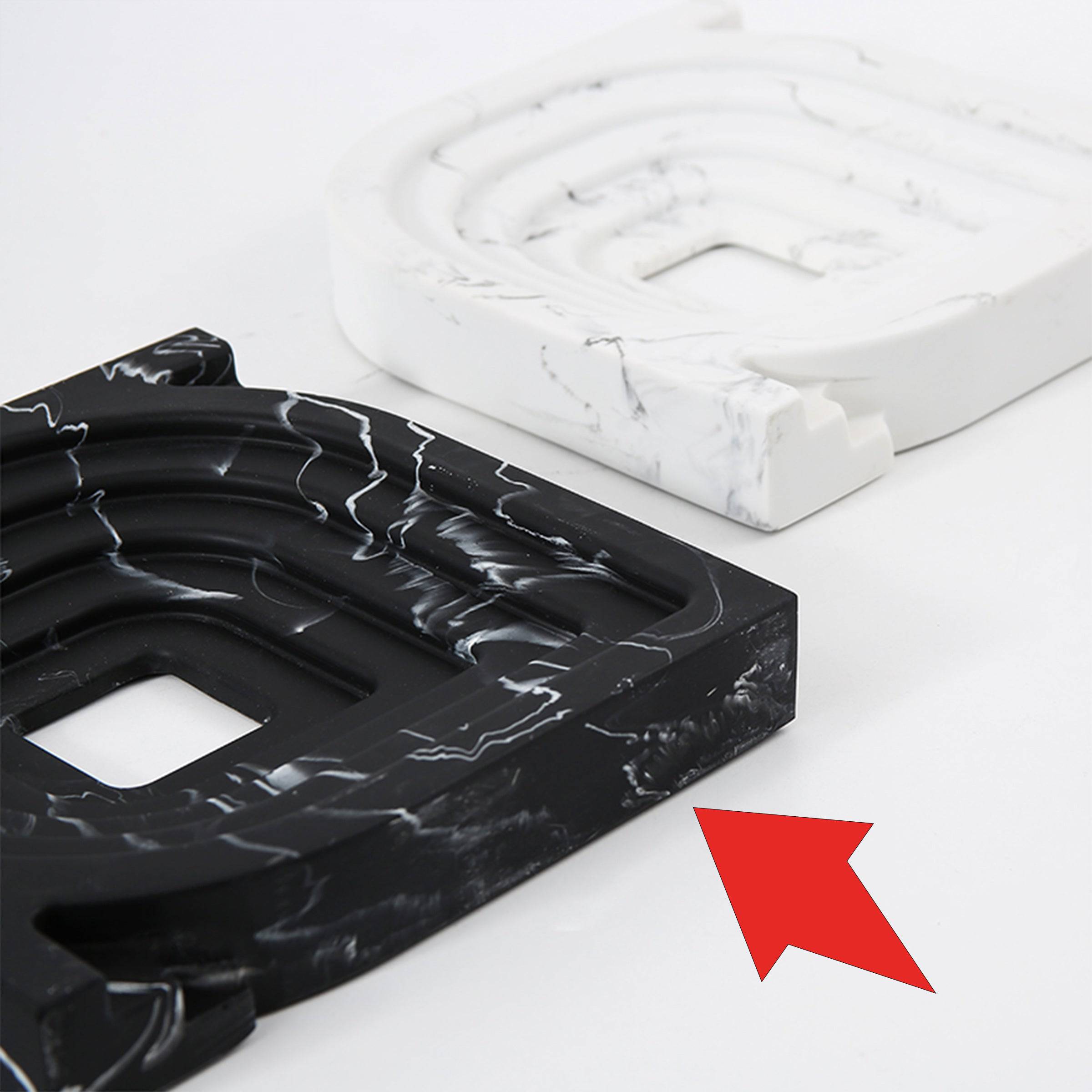 Square And Round Corner Ornaments Black Fc-Sz21105A - Home Decor Figurines - ebarza Furniture UAE | Shop Modern Furniture in Abu Dhabi & Dubai - مفروشات ايبازرا في الامارات | تسوق اثاث عصري وديكورات مميزة في دبي وابوظبي