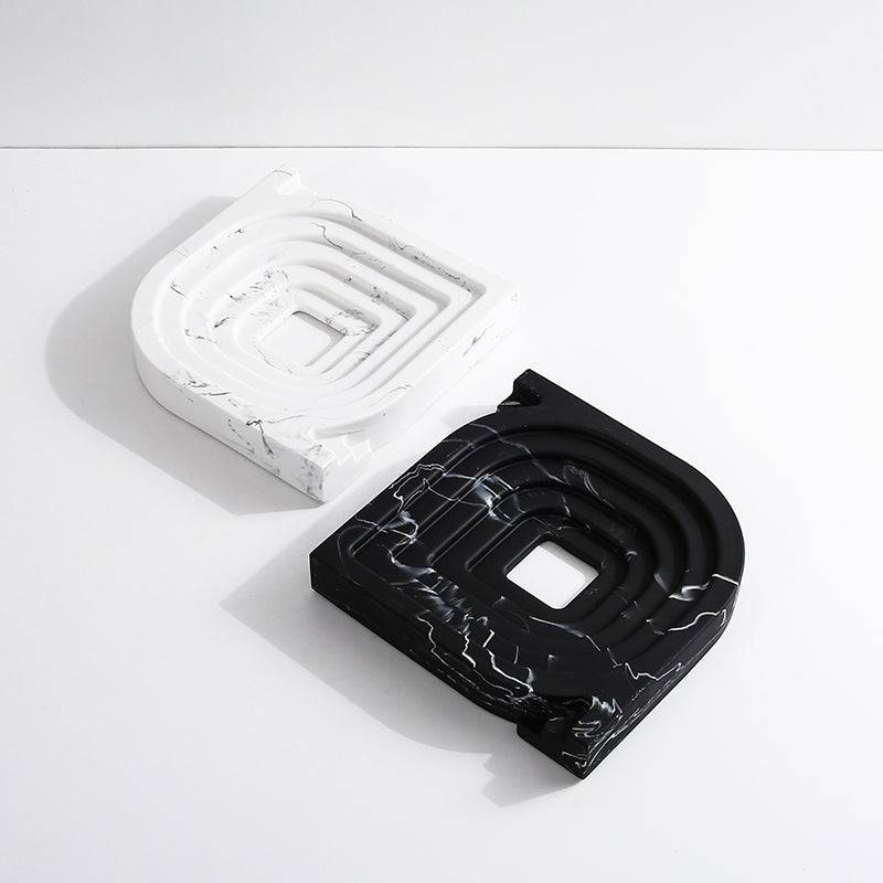 Square And Round Corner Ornaments Black Fc-Sz21105A - Home Decor Figurines - ebarza Furniture UAE | Shop Modern Furniture in Abu Dhabi & Dubai - مفروشات ايبازرا في الامارات | تسوق اثاث عصري وديكورات مميزة في دبي وابوظبي