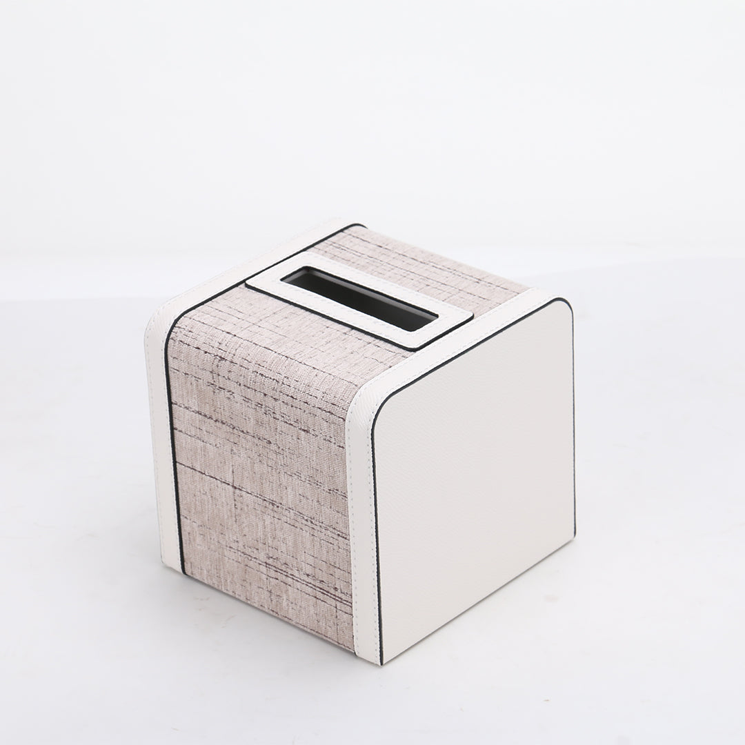Square BEACON tissue box KF3008B with a sleek design, perfect for holding tissues in a stylish and functional way.