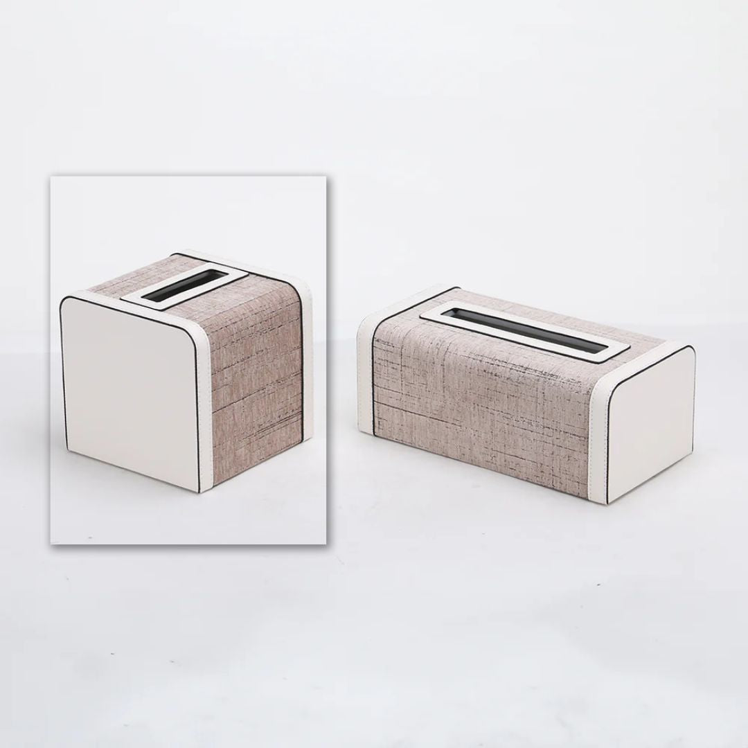 Square BEACON tissue box KF3008B with a sleek design, suitable for home or office decor.