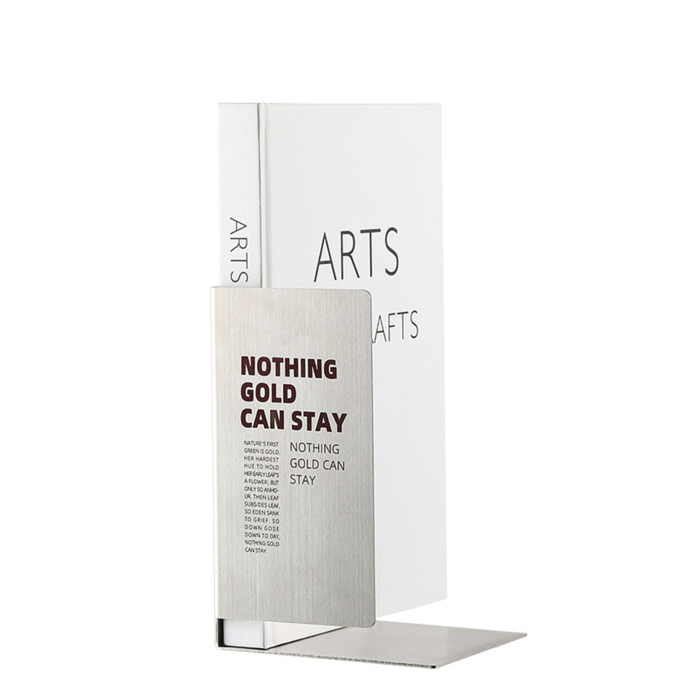 Stainless Steel Book End FC-W22014 - Bookends - ebarza Furniture UAE | Shop Modern Furniture in Abu Dhabi & Dubai - مفروشات ايبازرا في الامارات | تسوق اثاث عصري وديكورات مميزة في دبي وابوظبي