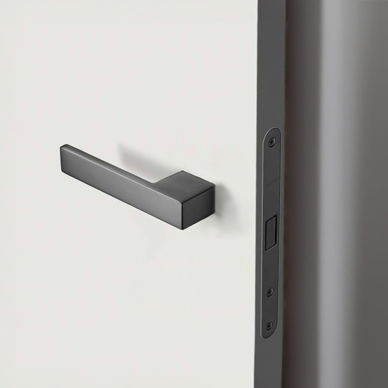 Stainless Steel Doorlock and Handle 2 in 1 black-8907(Hy03-BK) - Smart Door Locks - ebarza Furniture UAE | Shop Modern Furniture in Abu Dhabi & Dubai - مفروشات ايبازرا في الامارات | تسوق اثاث عصري وديكورات مميزة في دبي وابوظبي