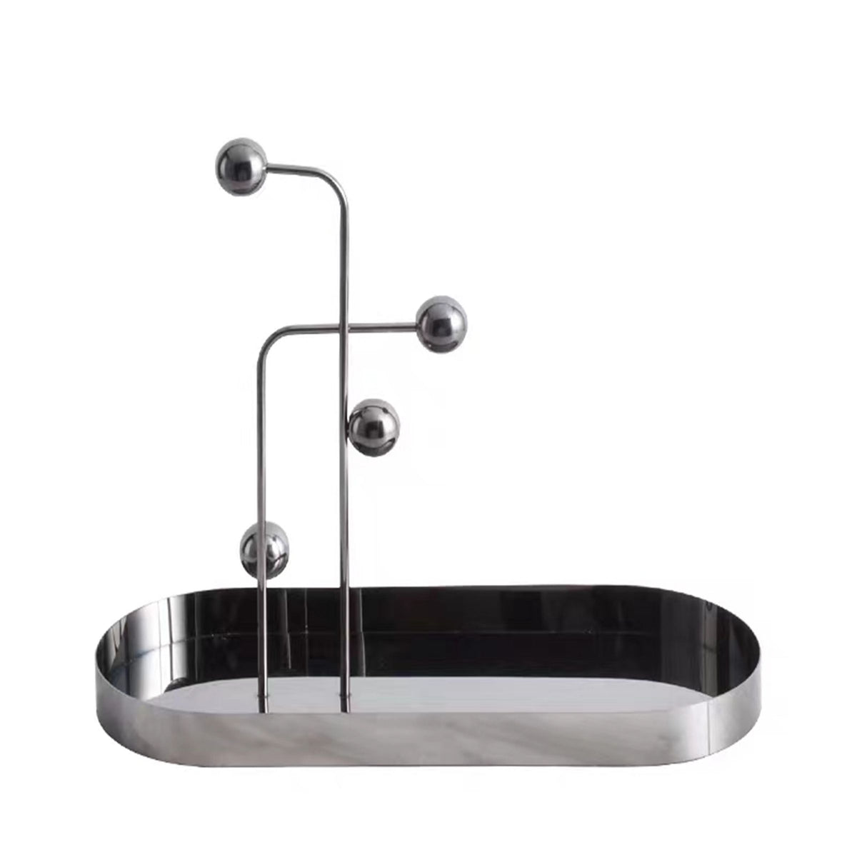 Stainless steel tray TP-4015 by BEACON, a durable tray with a sleek metallic finish for serving or display.