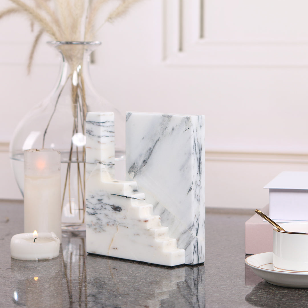 Staircase Sculpture KA3044A - Home Decor Figurines - ebarza Furniture UAE | Shop Modern Furniture in Abu Dhabi & Dubai - مفروشات ايبازرا في الامارات | تسوق اثاث عصري وديكورات مميزة في دبي وابوظبي