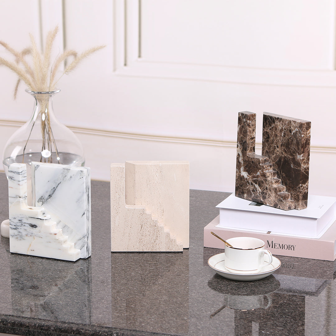 Staircase Sculpture KA3044A - Home Decor Figurines - ebarza Furniture UAE | Shop Modern Furniture in Abu Dhabi & Dubai - مفروشات ايبازرا في الامارات | تسوق اثاث عصري وديكورات مميزة في دبي وابوظبي