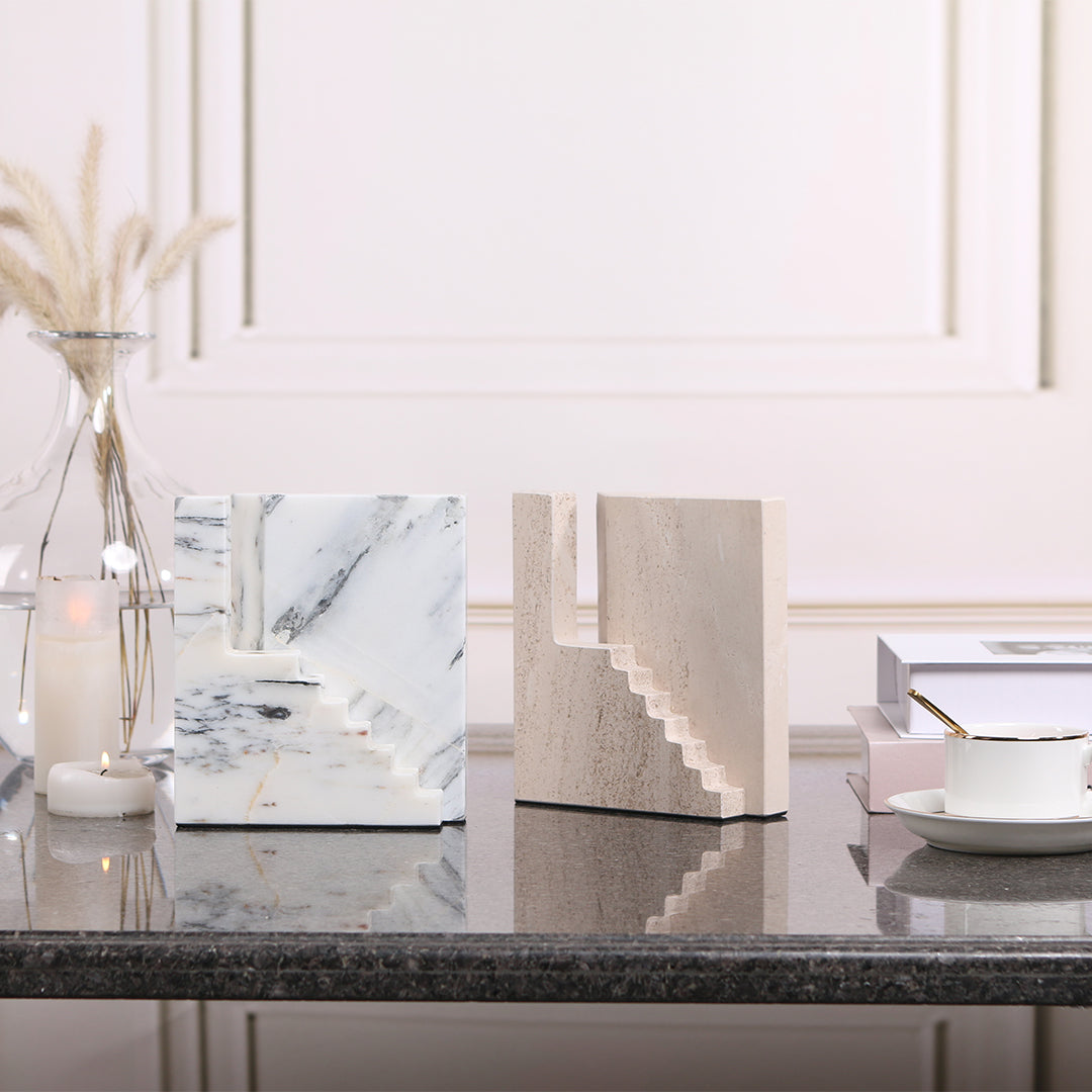 Staircase Sculpture KA3044B - Home Decor Figurines - ebarza Furniture UAE | Shop Modern Furniture in Abu Dhabi & Dubai - مفروشات ايبازرا في الامارات | تسوق اثاث عصري وديكورات مميزة في دبي وابوظبي