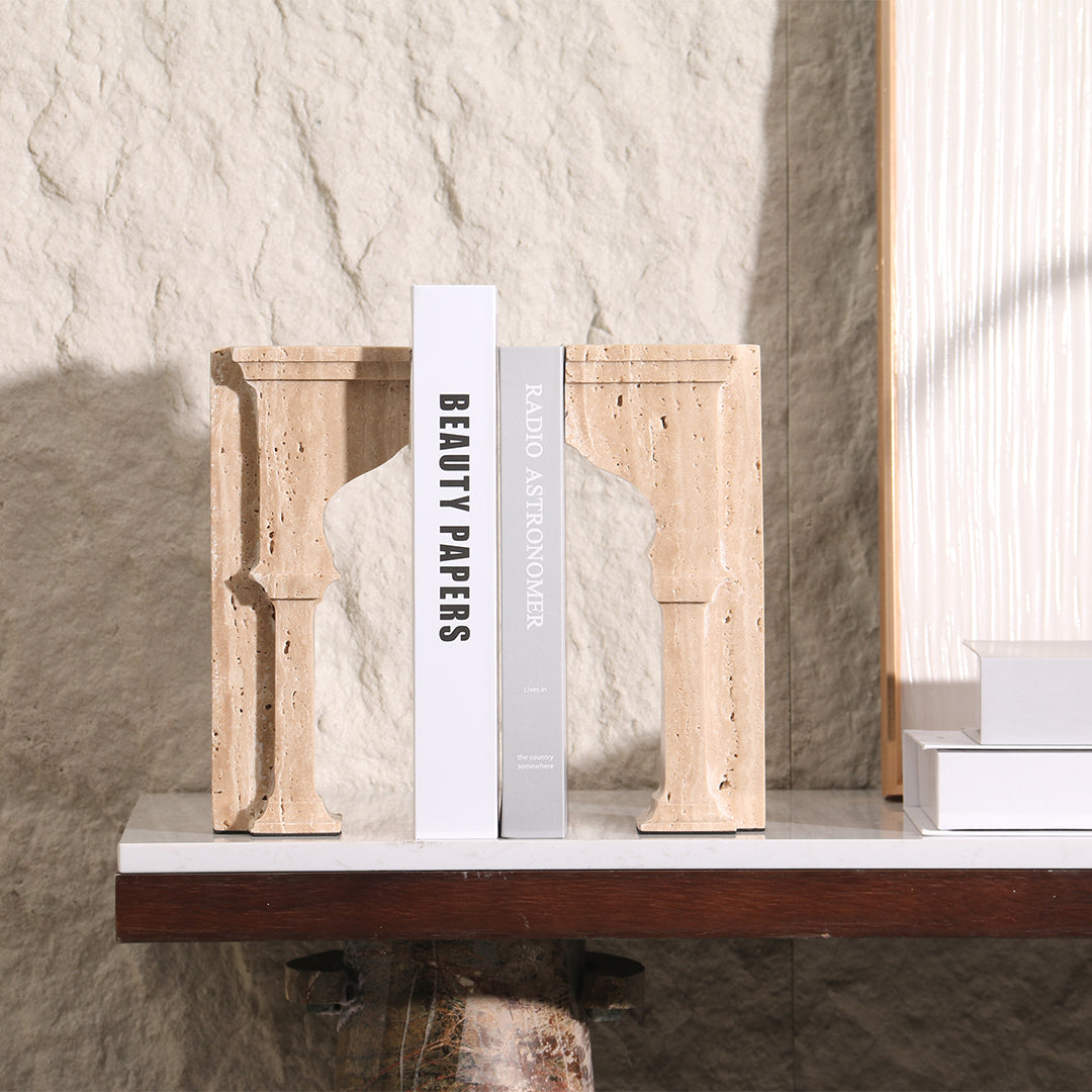 Stone Archway Set of 2 Bookend KH3008A - Bookends - ebarza Furniture UAE | Shop Modern Furniture in Abu Dhabi & Dubai - مفروشات ايبازرا في الامارات | تسوق اثاث عصري وديكورات مميزة في دبي وابوظبي