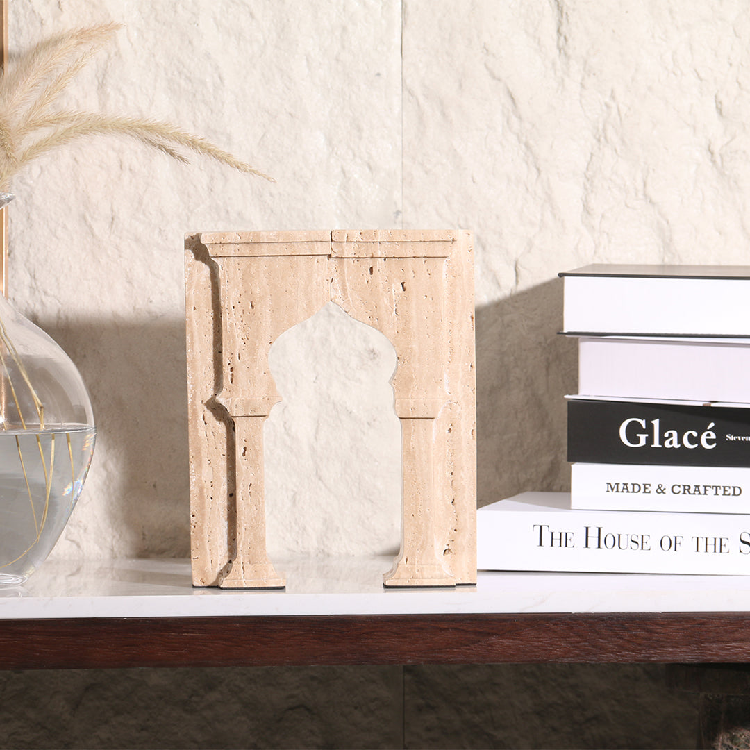 Stone Archway Set of 2 Bookend KH3008A - Bookends - ebarza Furniture UAE | Shop Modern Furniture in Abu Dhabi & Dubai - مفروشات ايبازرا في الامارات | تسوق اثاث عصري وديكورات مميزة في دبي وابوظبي