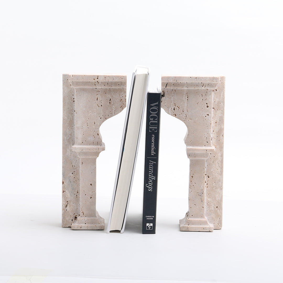 Stone Archway Set of 2 Bookend KH3008A - Bookends - ebarza Furniture UAE | Shop Modern Furniture in Abu Dhabi & Dubai - مفروشات ايبازرا في الامارات | تسوق اثاث عصري وديكورات مميزة في دبي وابوظبي