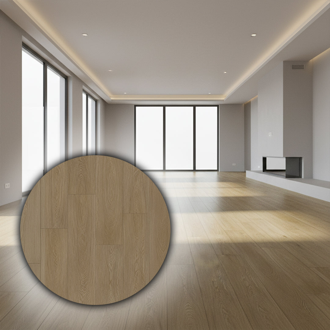 Stone plastic composite SPC parquet flooring set, 2.208m², 122x18.1x0.6cm, SENTAI-AHSTDG-22340, durable laminate flooring image