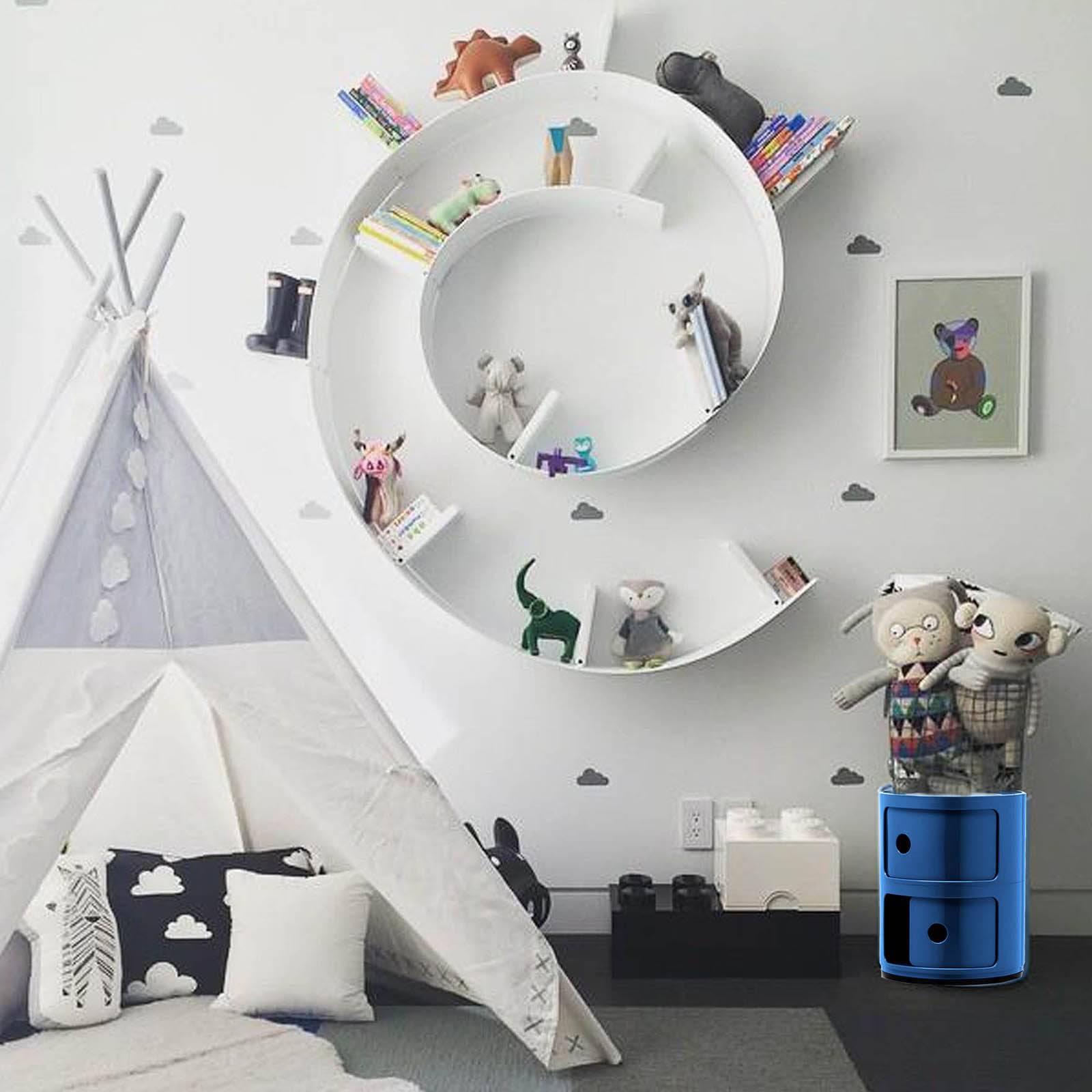 Storage/Bedside Table Bb-02-B - Side Tables - ebarza Furniture UAE | Shop Modern Furniture in Abu Dhabi & Dubai - مفروشات ايبازرا في الامارات | تسوق اثاث عصري وديكورات مميزة في دبي وابوظبي