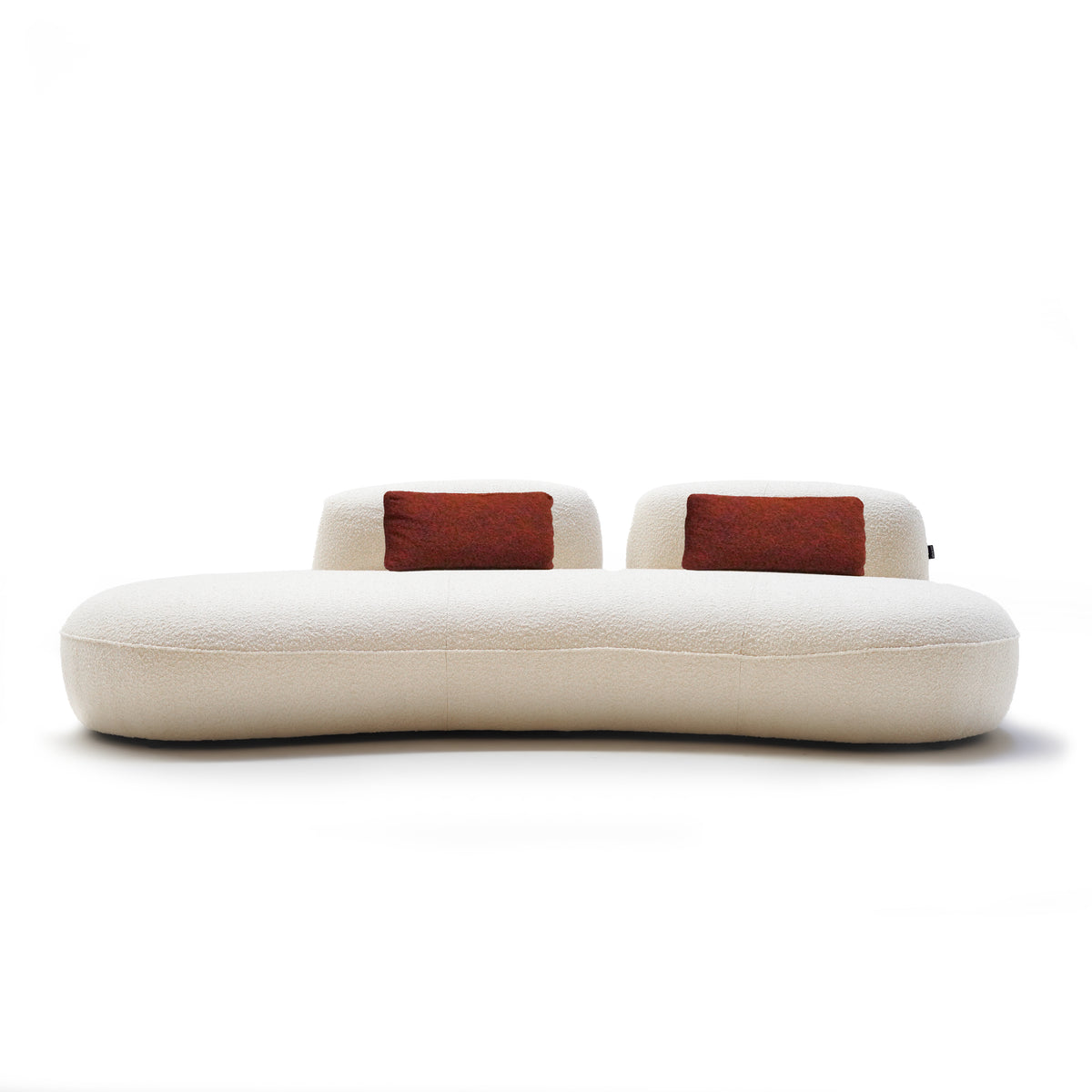 BEACON TEDDY curved sofa SF082 with plush upholstery and rounded design, ideal for contemporary living rooms