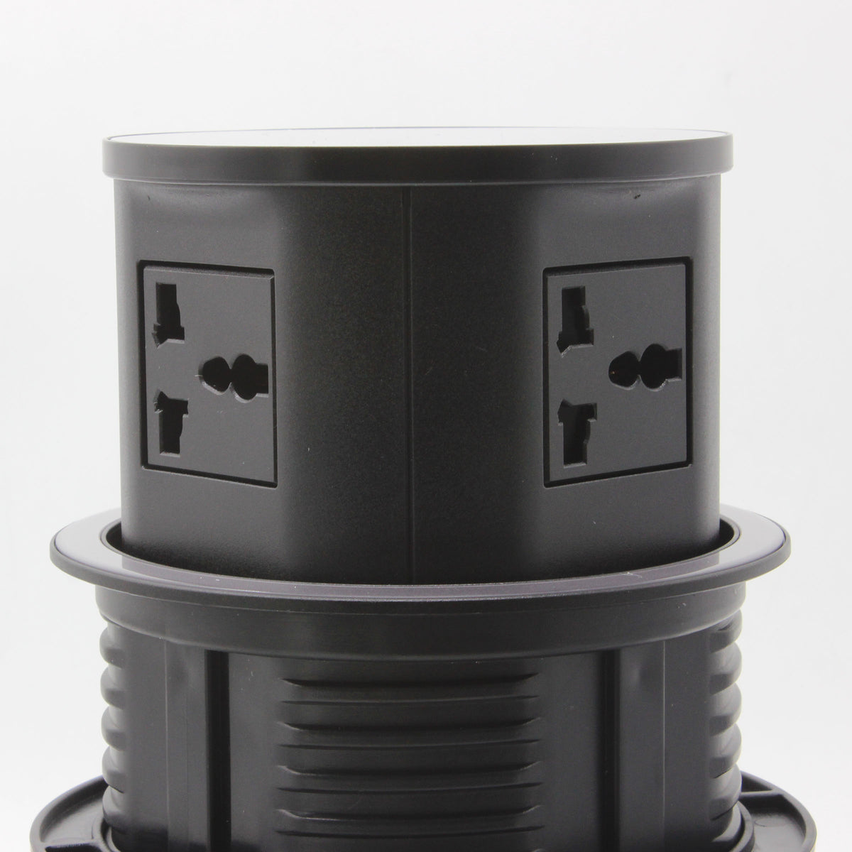 Elegant tempered glass pop-up socket by BEACON JXB-015A, designed for smart socket functionality with a sleek finish.