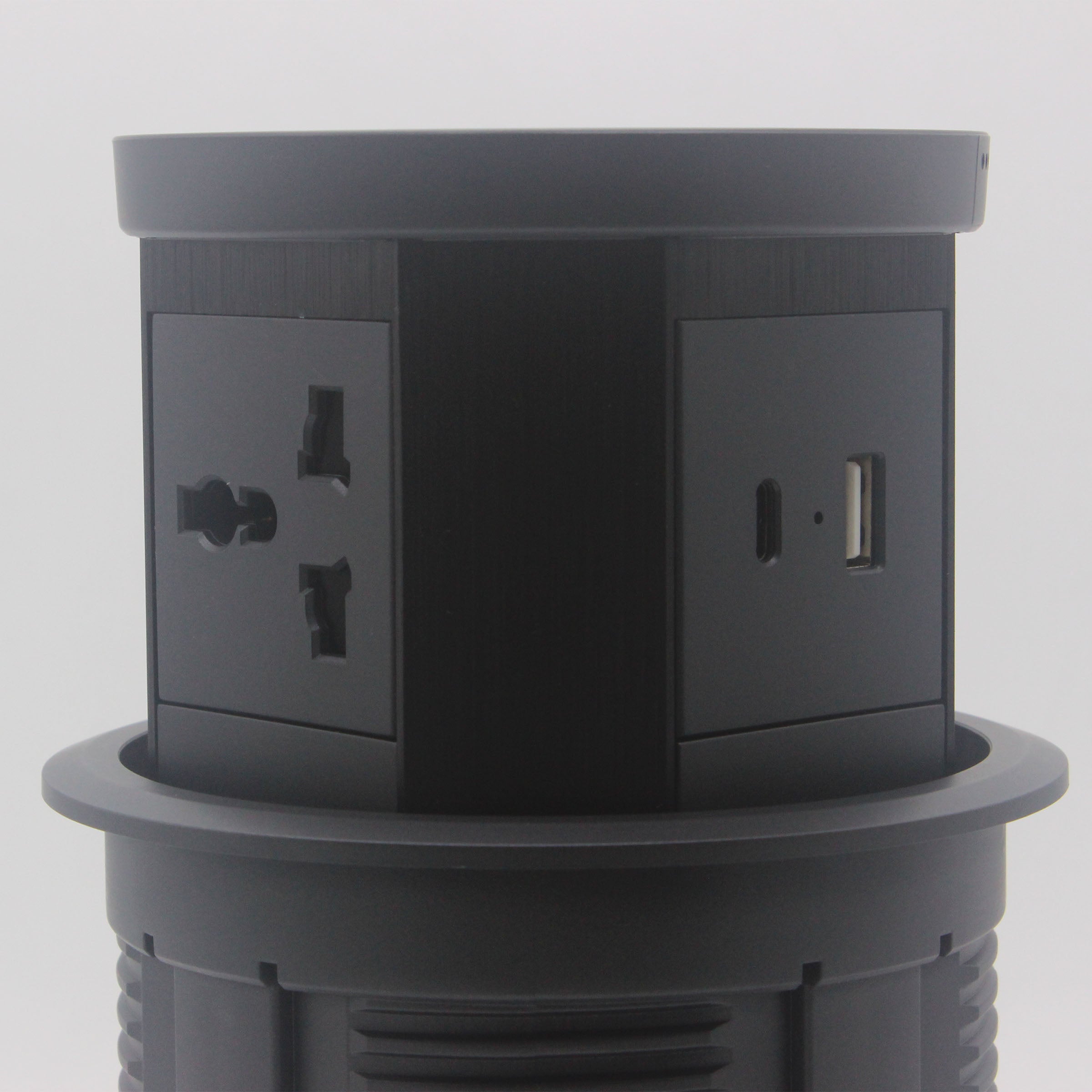 Tempered Glass Pop Up Socket JXB-015B - Smart Sockets - ebarza Furniture UAE | Shop Modern Furniture in Abu Dhabi & Dubai - مفروشات ايبازرا في الامارات | تسوق اثاث عصري وديكورات مميزة في دبي وابوظبي