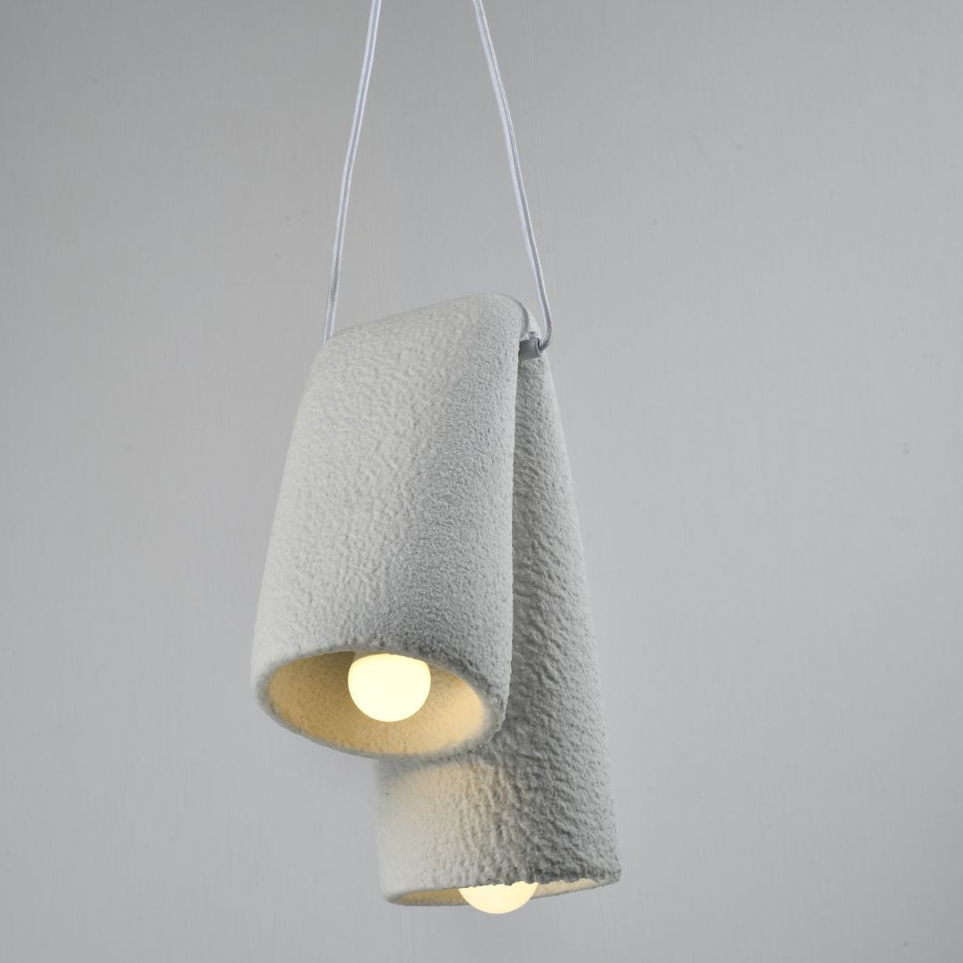 BEACON Drape Resin Pendant Light HTD-2530 hanging fixture with a sleek, modern design for stylish interior lighting.