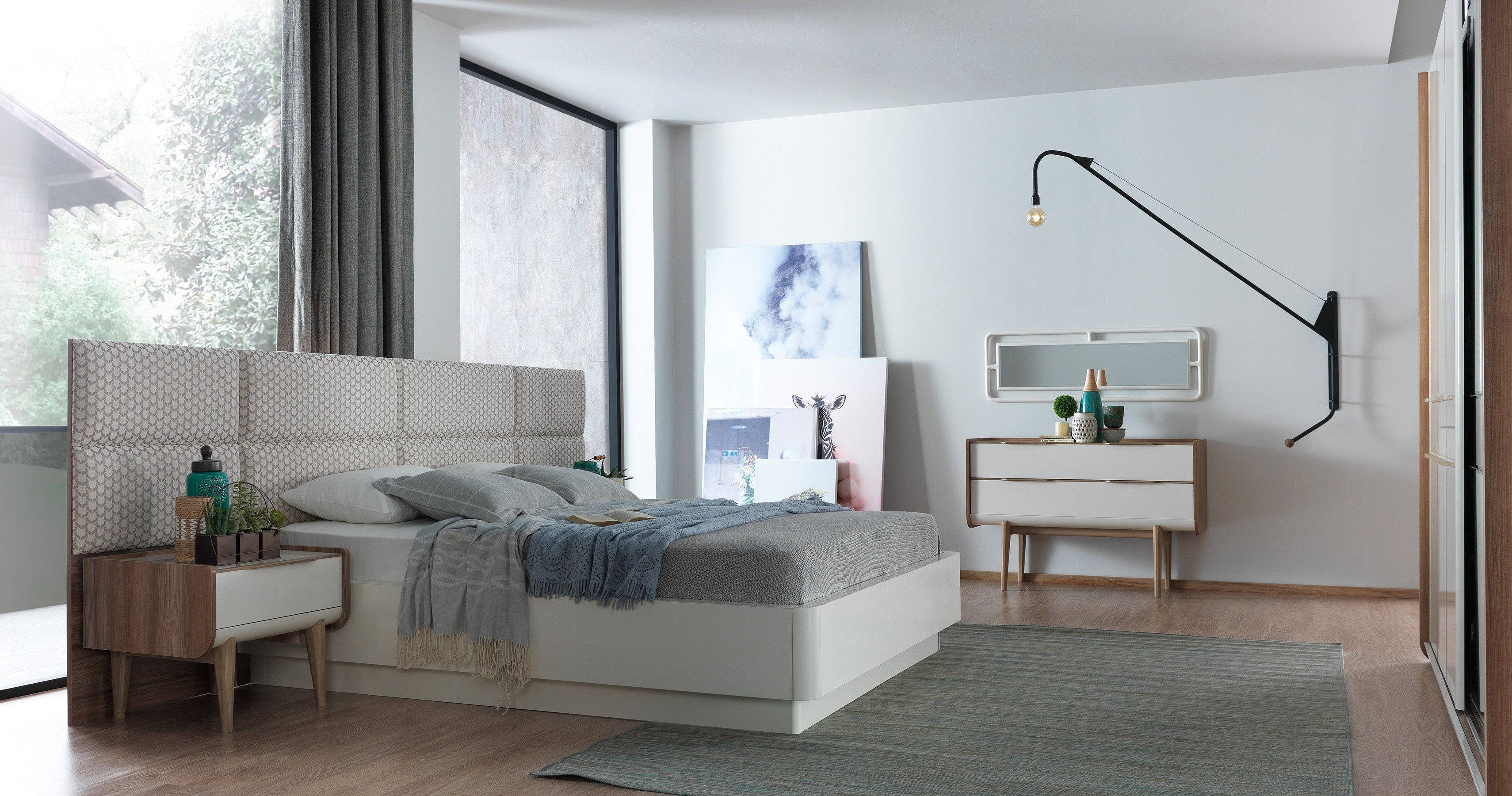 Toledo  Bedroom  Set  Grey001 -  Bedroom Sets | مجموعة غرفة نوم توليدو - ebarza Furniture UAE | Shop Modern Furniture in Abu Dhabi & Dubai - مفروشات ايبازرا في الامارات | تسوق اثاث عصري وديكورات مميزة في دبي وابوظبي