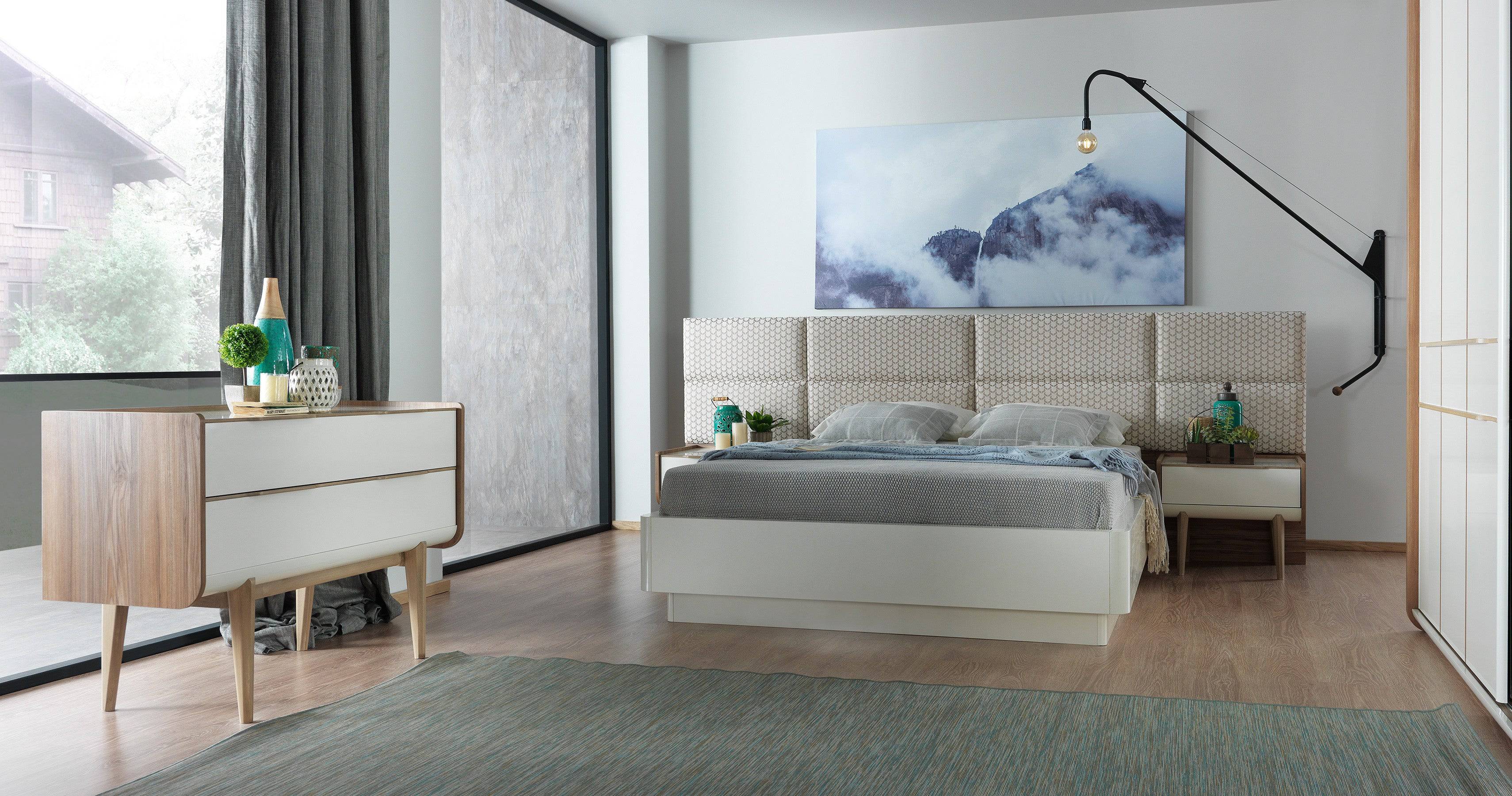 Toledo Bedroom Set Grey001 - Bedroom Sets - ebarza Furniture UAE | Shop Modern Furniture in Abu Dhabi & Dubai - مفروشات ايبازرا في الامارات | تسوق اثاث عصري وديكورات مميزة في دبي وابوظبي