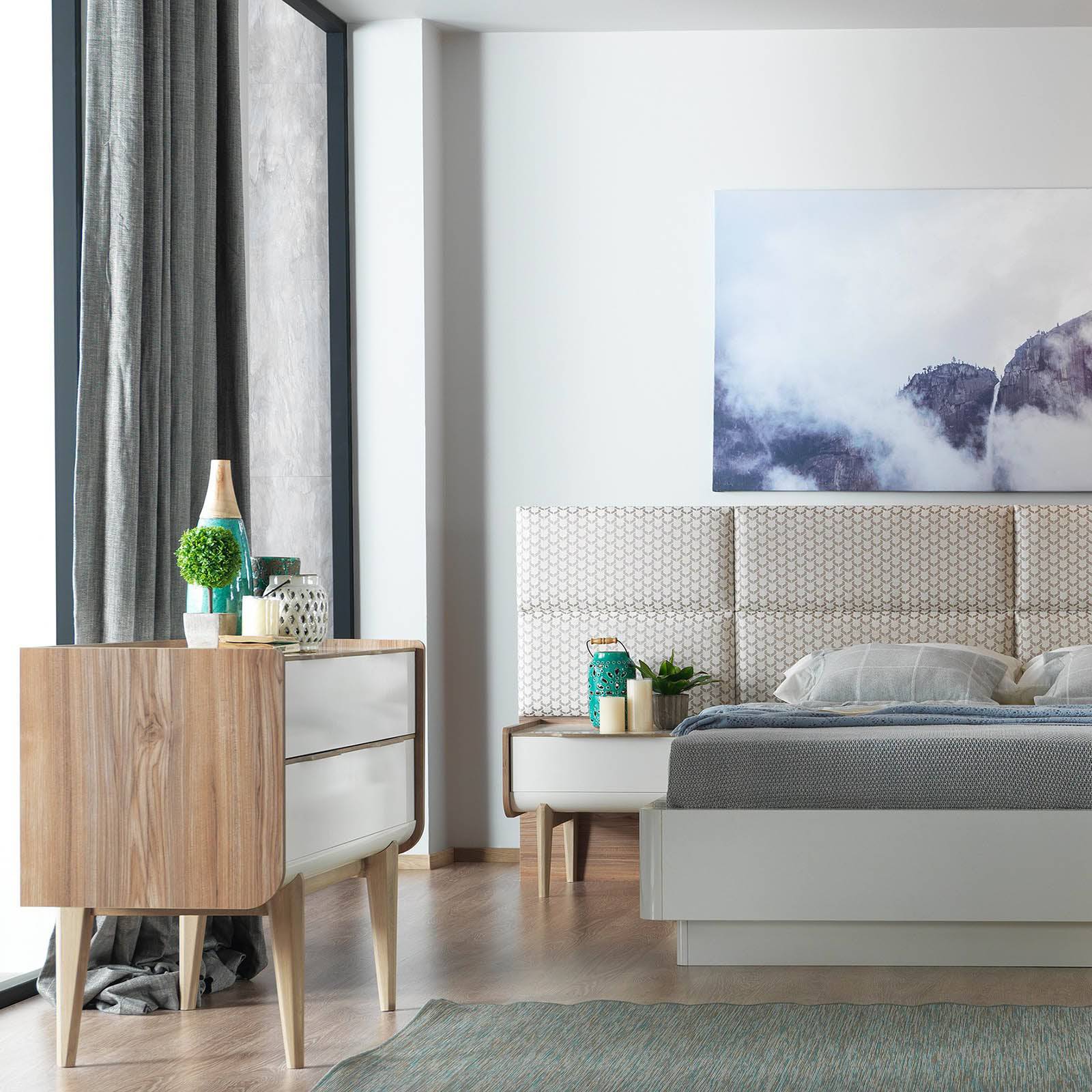 Toledo  Bedroom  Set  Grey001 -  Bedroom Sets | مجموعة غرفة نوم توليدو - ebarza Furniture UAE | Shop Modern Furniture in Abu Dhabi & Dubai - مفروشات ايبازرا في الامارات | تسوق اثاث عصري وديكورات مميزة في دبي وابوظبي