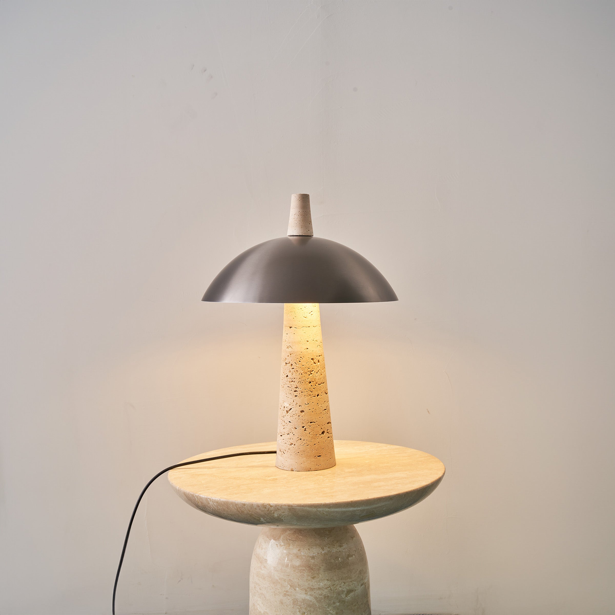 Travertine Base Table Lamp JA015T - Desk\table Lamps - ebarza Furniture UAE | Shop Modern Furniture in Abu Dhabi & Dubai - مفروشات ايبازرا في الامارات | تسوق اثاث عصري وديكورات مميزة في دبي وابوظبي
