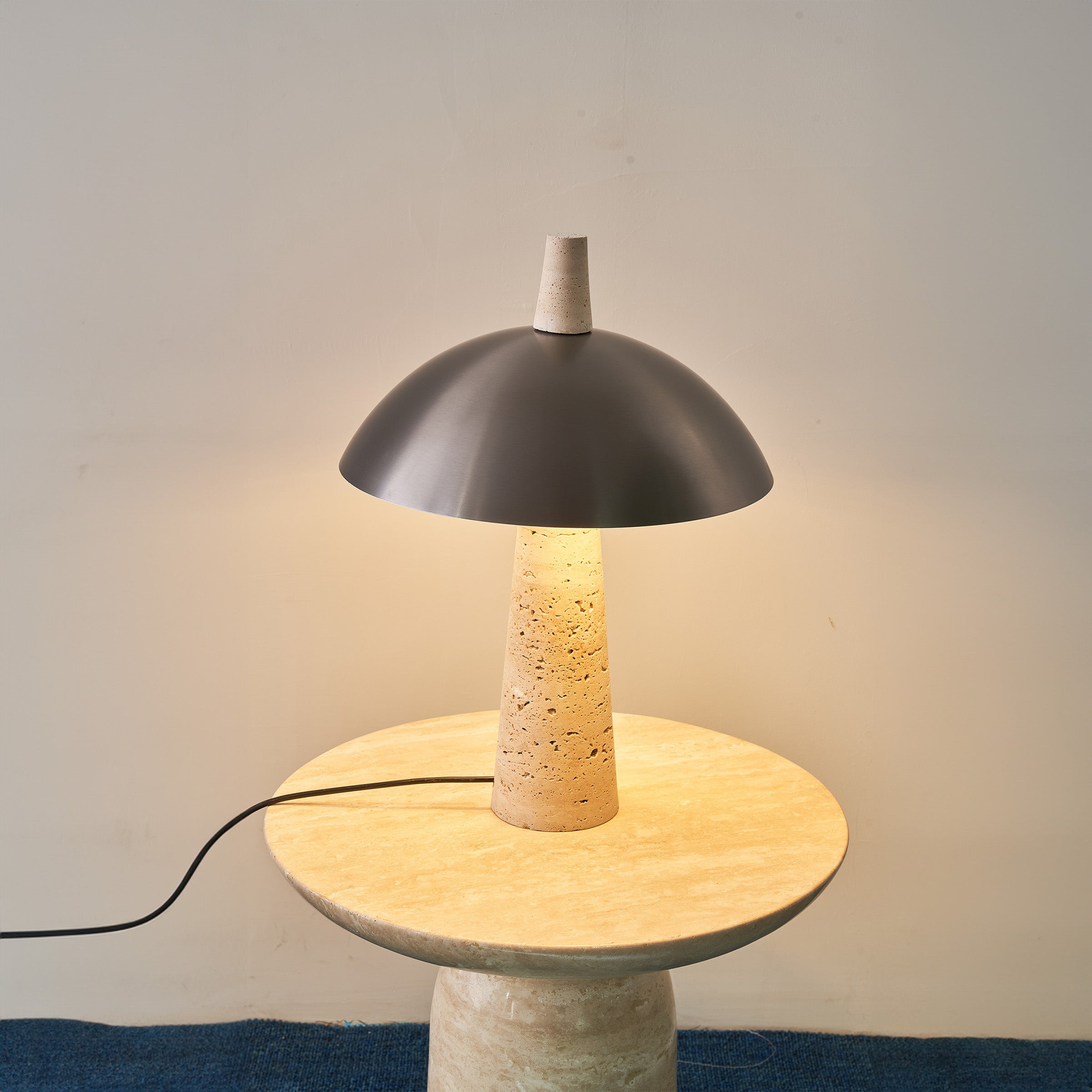 Travertine Base Table Lamp JA015T - Desk\table Lamps - ebarza Furniture UAE | Shop Modern Furniture in Abu Dhabi & Dubai - مفروشات ايبازرا في الامارات | تسوق اثاث عصري وديكورات مميزة في دبي وابوظبي