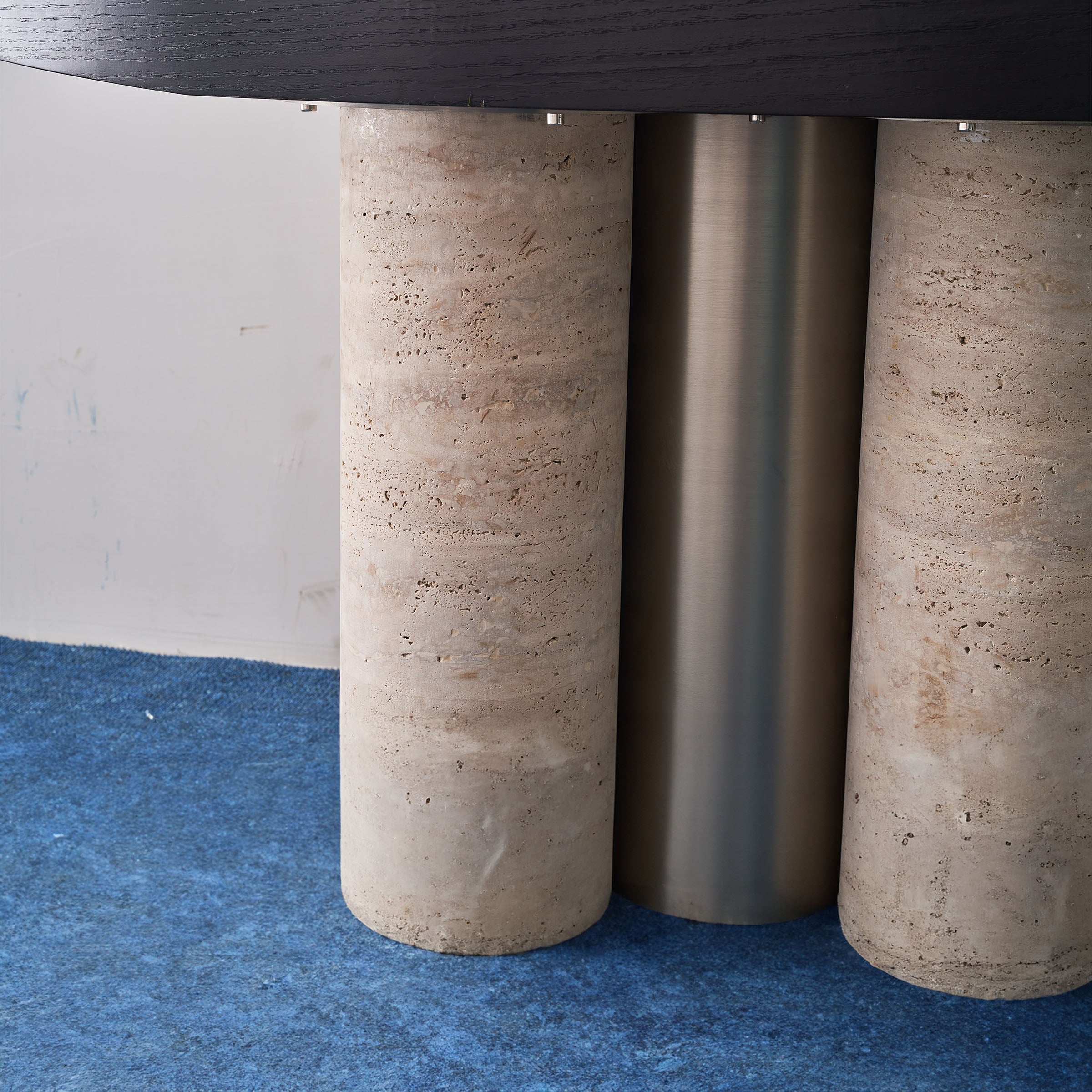 Travertine Console Table JA016 - Consoles - ebarza Furniture UAE | Shop Modern Furniture in Abu Dhabi & Dubai - مفروشات ايبازرا في الامارات | تسوق اثاث عصري وديكورات مميزة في دبي وابوظبي