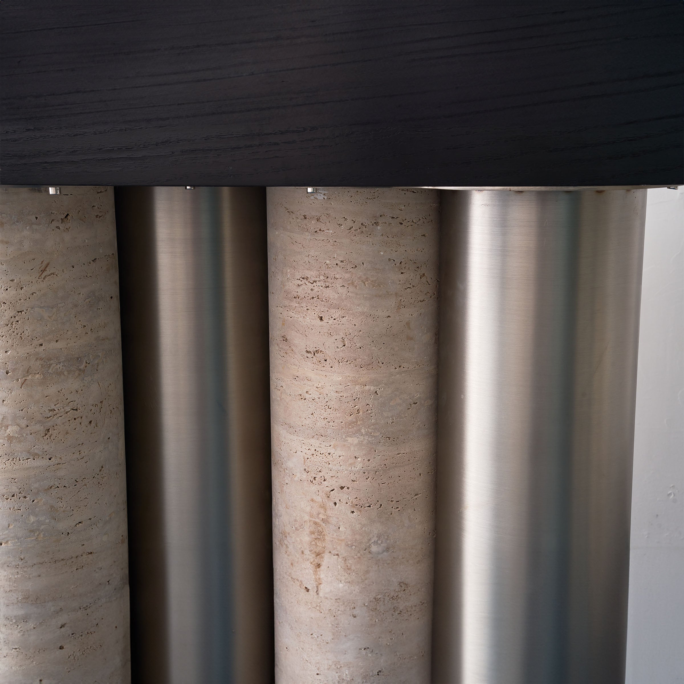 Travertine Console Table JA016 - Consoles - ebarza Furniture UAE | Shop Modern Furniture in Abu Dhabi & Dubai - مفروشات ايبازرا في الامارات | تسوق اثاث عصري وديكورات مميزة في دبي وابوظبي