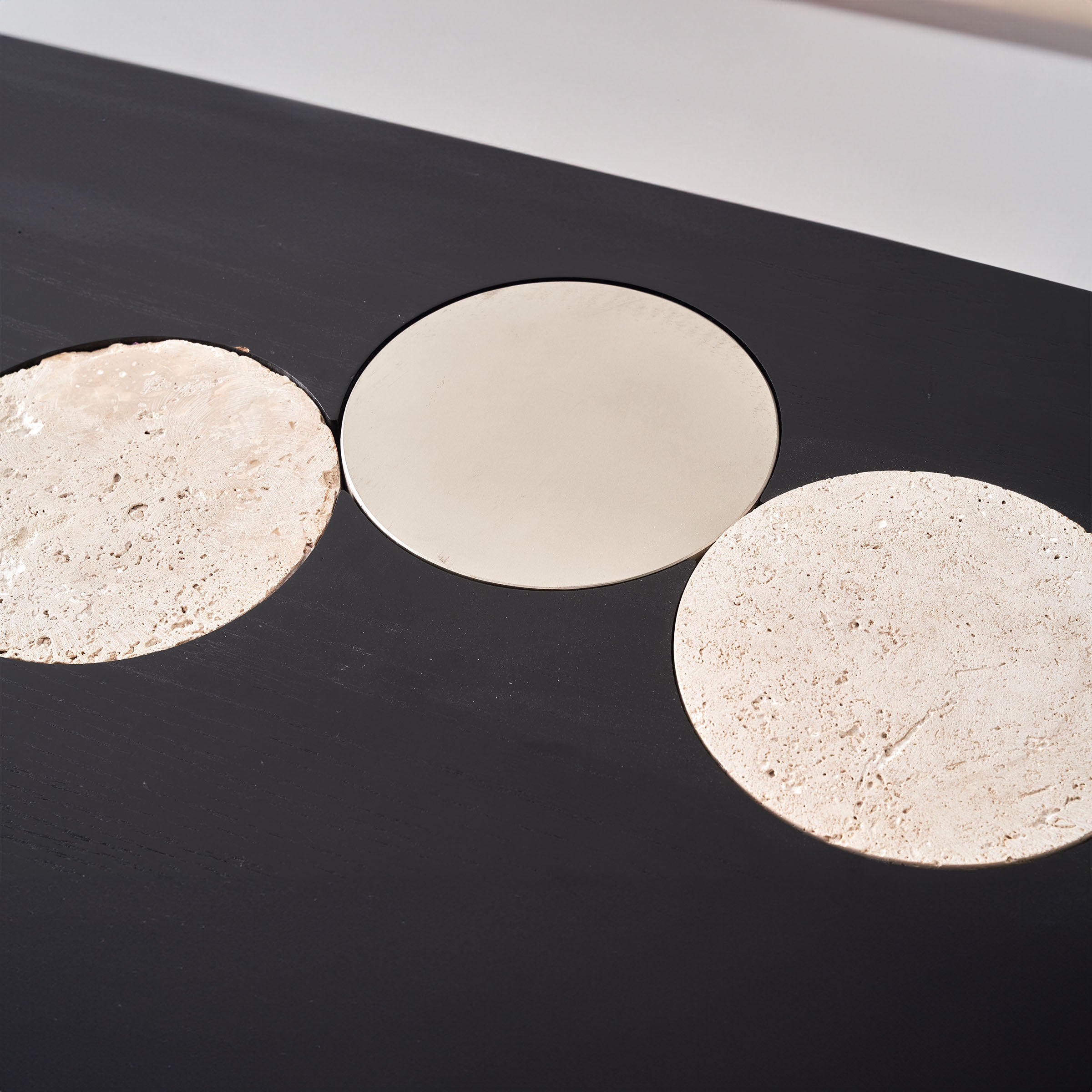 Travertine Console Table JA016 - Consoles - ebarza Furniture UAE | Shop Modern Furniture in Abu Dhabi & Dubai - مفروشات ايبازرا في الامارات | تسوق اثاث عصري وديكورات مميزة في دبي وابوظبي