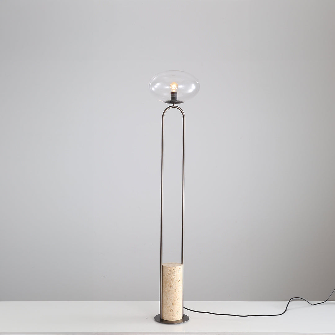Travertine Floor Lamp JA051 - Floor Lamps - ebarza Furniture UAE | Shop Modern Furniture in Abu Dhabi & Dubai - مفروشات ايبازرا في الامارات | تسوق اثاث عصري وديكورات مميزة في دبي وابوظبي