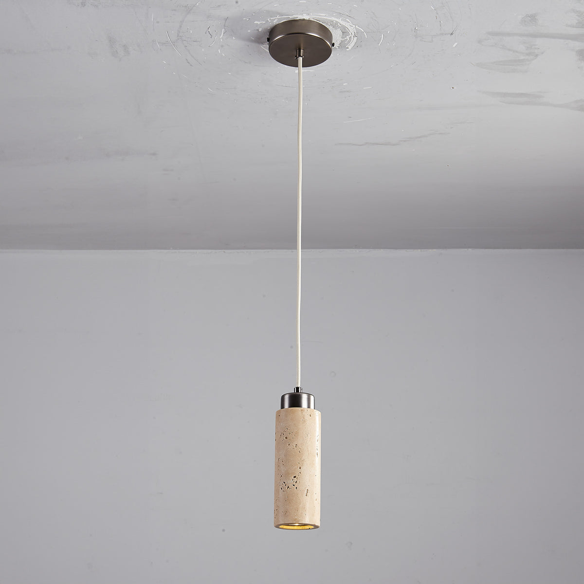 BEACON JIADG travertine pendant lamp 60005-1P hanging ceiling light with textured stone finish and modern design