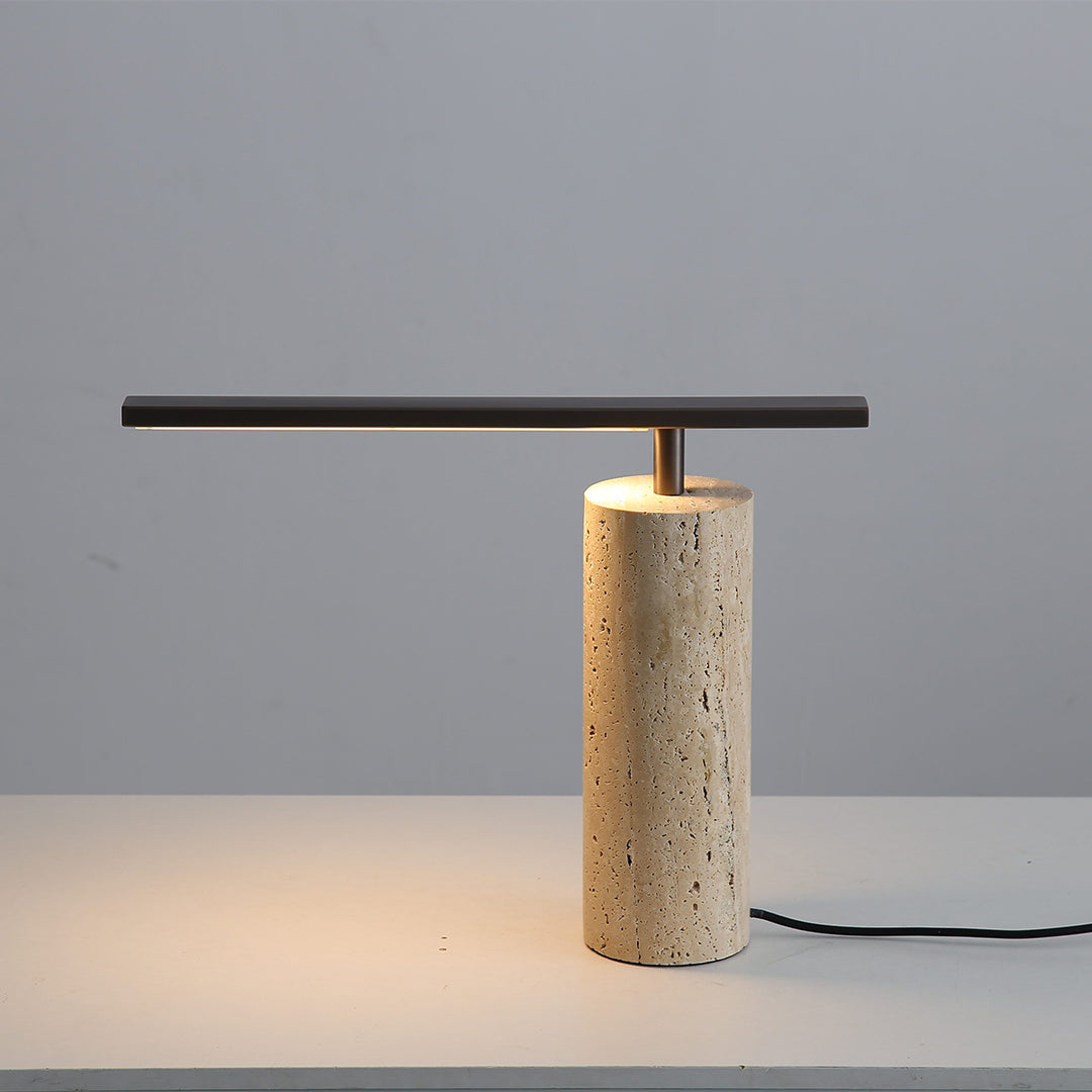 Travertine Table Lamp JA049 - Desk\table Lamps - ebarza Furniture UAE | Shop Modern Furniture in Abu Dhabi & Dubai - مفروشات ايبازرا في الامارات | تسوق اثاث عصري وديكورات مميزة في دبي وابوظبي
