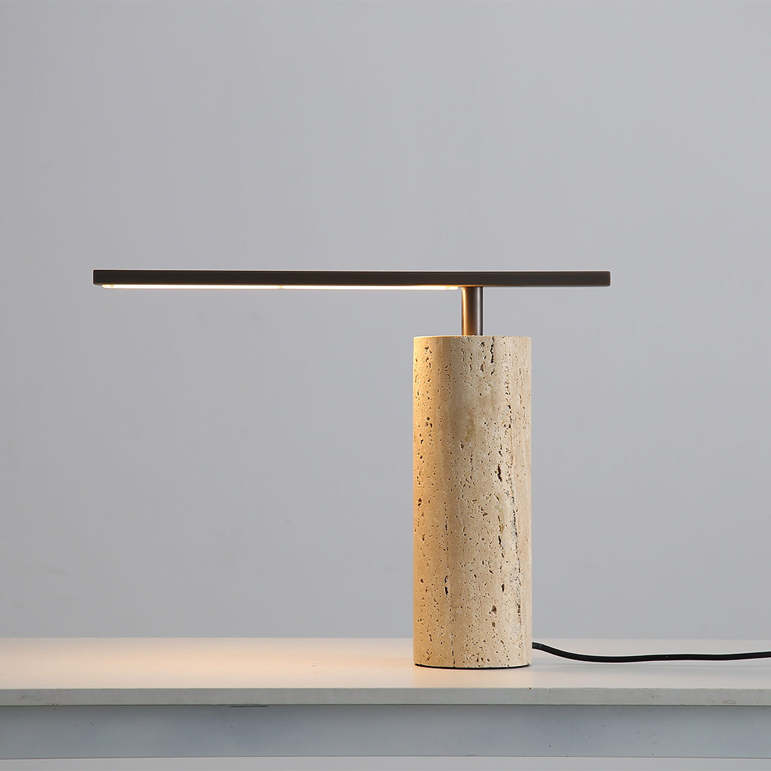 Travertine Table Lamp JA049 - Desk\table Lamps - ebarza Furniture UAE | Shop Modern Furniture in Abu Dhabi & Dubai - مفروشات ايبازرا في الامارات | تسوق اثاث عصري وديكورات مميزة في دبي وابوظبي