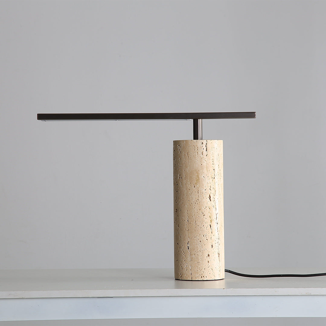 Travertine Table Lamp JA049 - Desk\table Lamps - ebarza Furniture UAE | Shop Modern Furniture in Abu Dhabi & Dubai - مفروشات ايبازرا في الامارات | تسوق اثاث عصري وديكورات مميزة في دبي وابوظبي