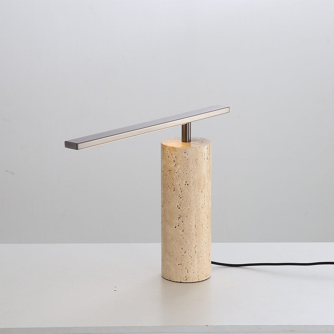 Travertine Table Lamp JA049 - Desk\table Lamps - ebarza Furniture UAE | Shop Modern Furniture in Abu Dhabi & Dubai - مفروشات ايبازرا في الامارات | تسوق اثاث عصري وديكورات مميزة في دبي وابوظبي